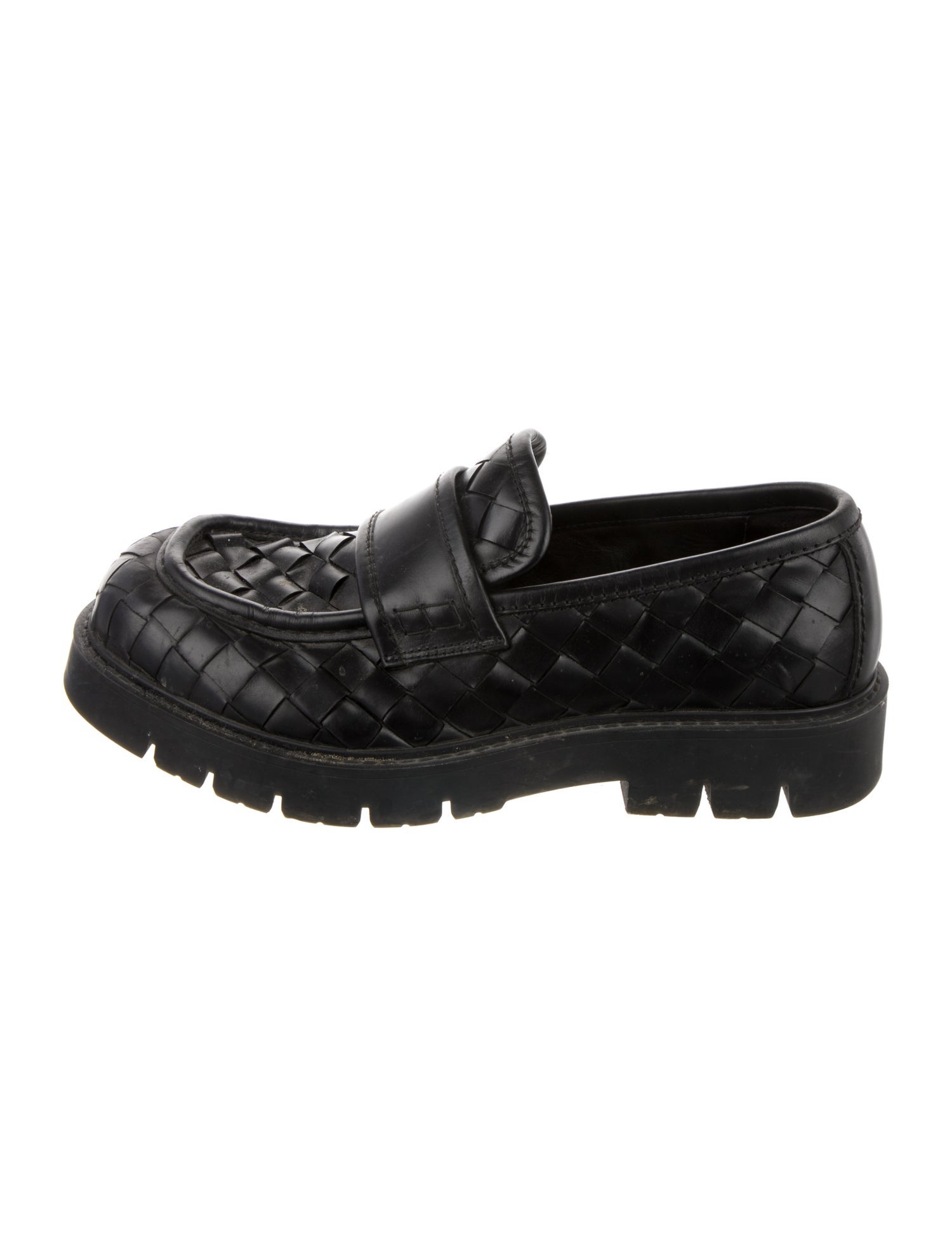 Bottega Veneta Intrecciato Weave Leather Dress Loafers