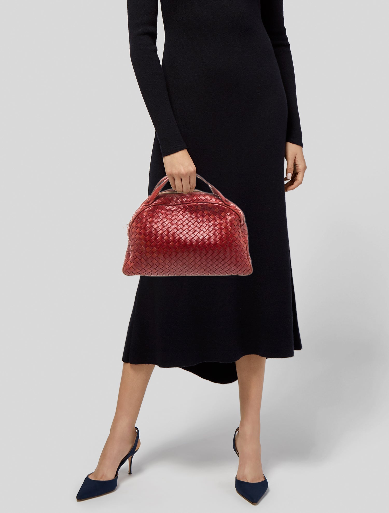 Bottega Veneta Intrecciato Top Handle Bag Vintage