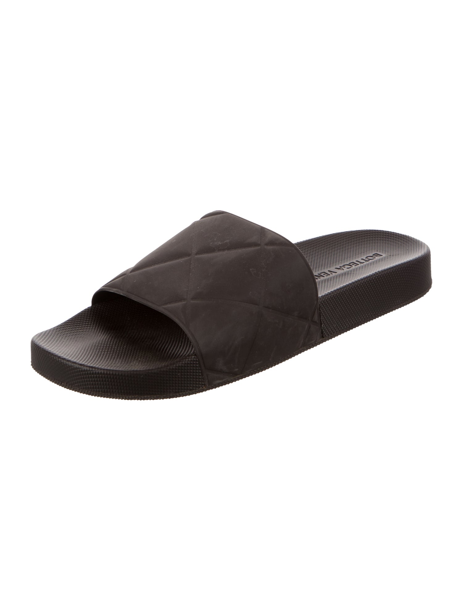 Bottega Veneta Quilted Pattern Rubber Slides