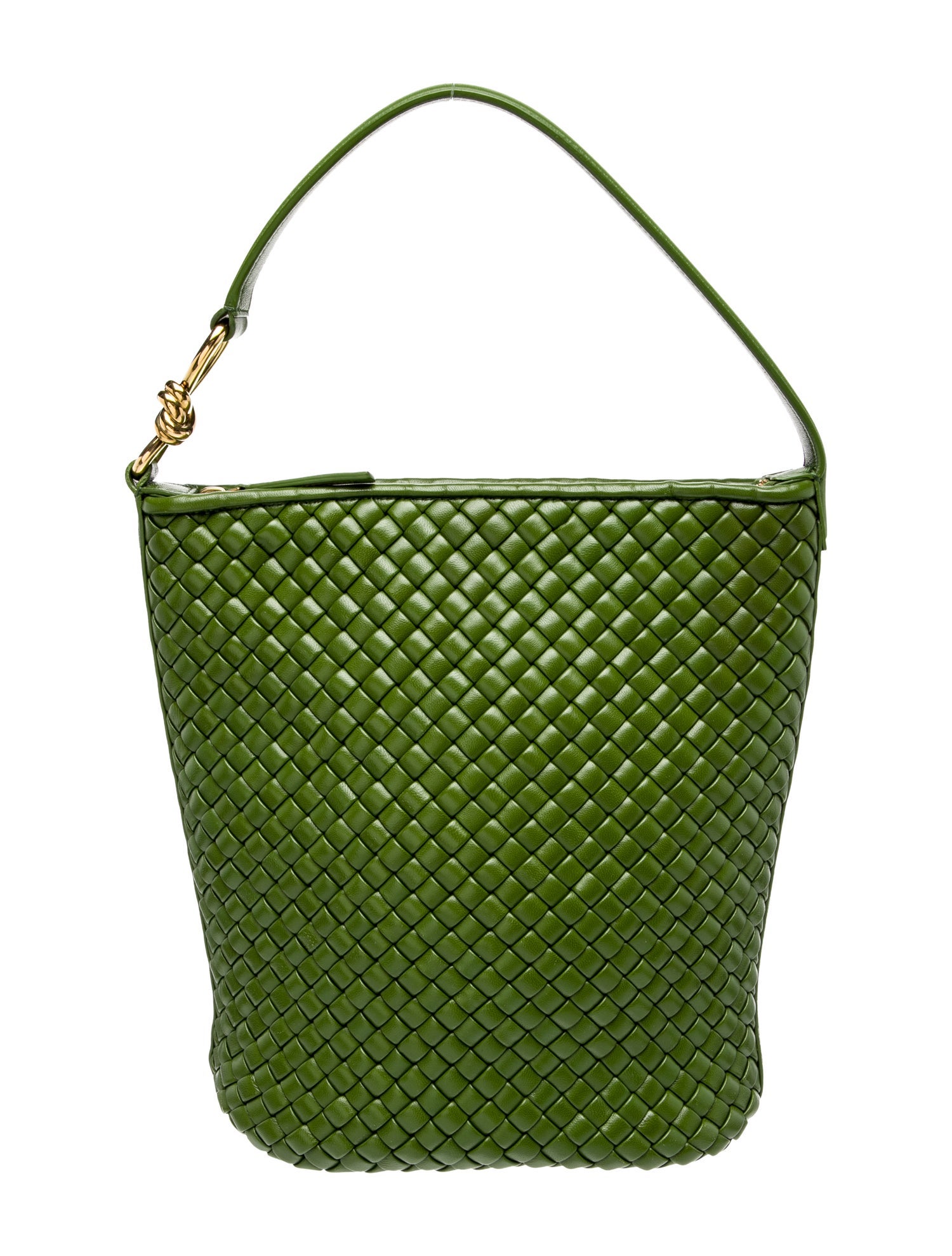 Bottega Veneta Intrecciato Knot Bucket Bag