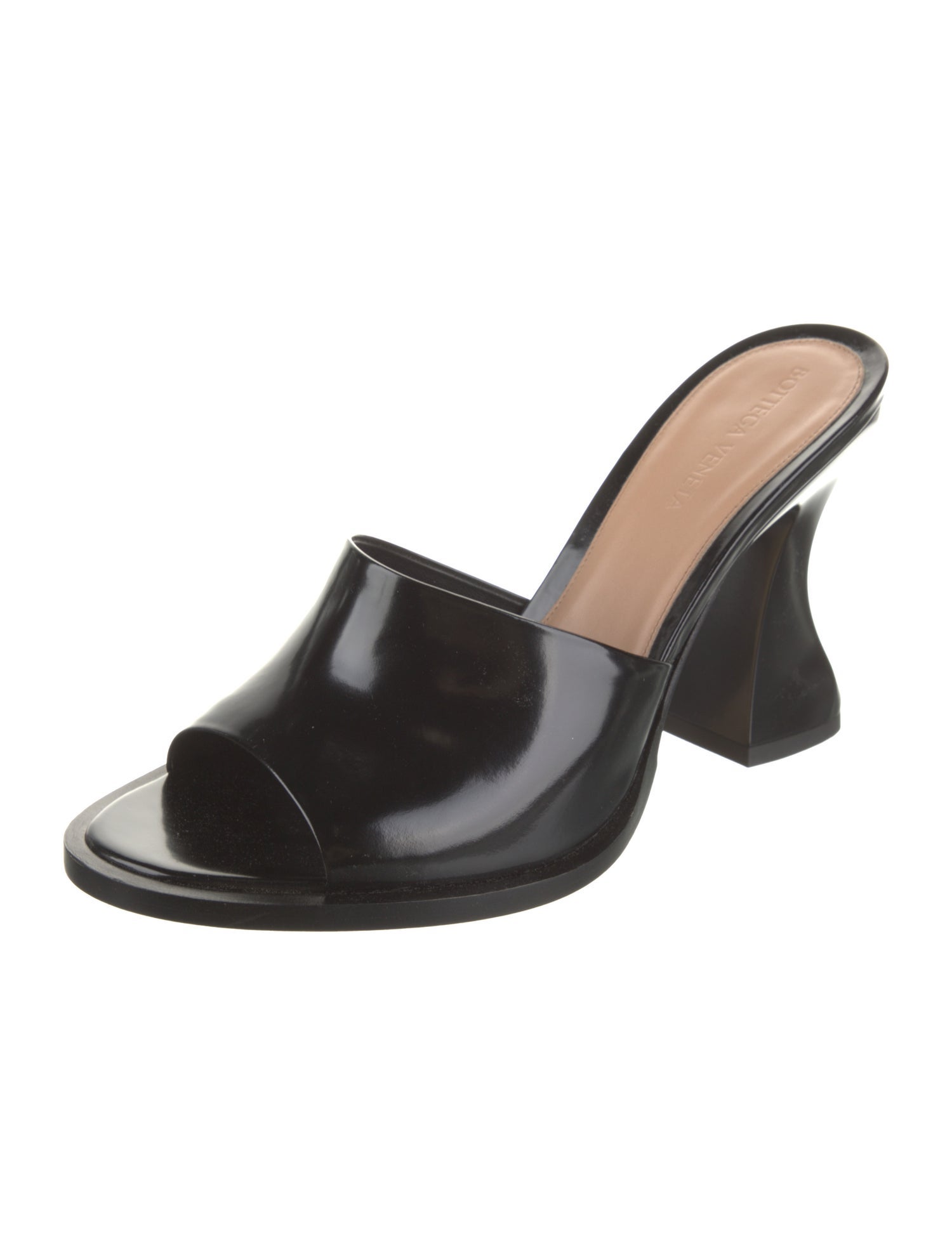 Bottega Veneta Patent Leather Slides