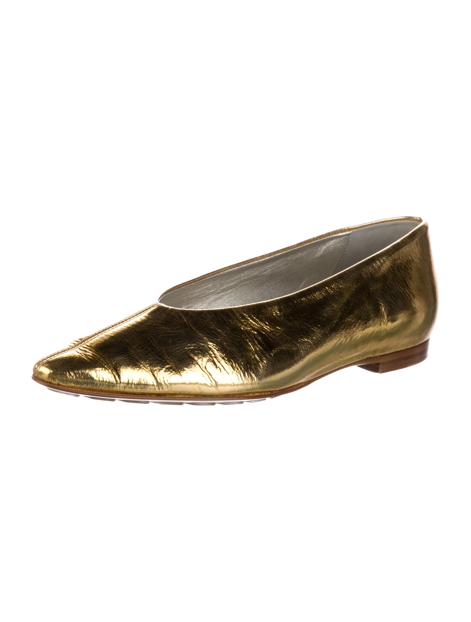 Bottega Veneta Leather Ballet Flats