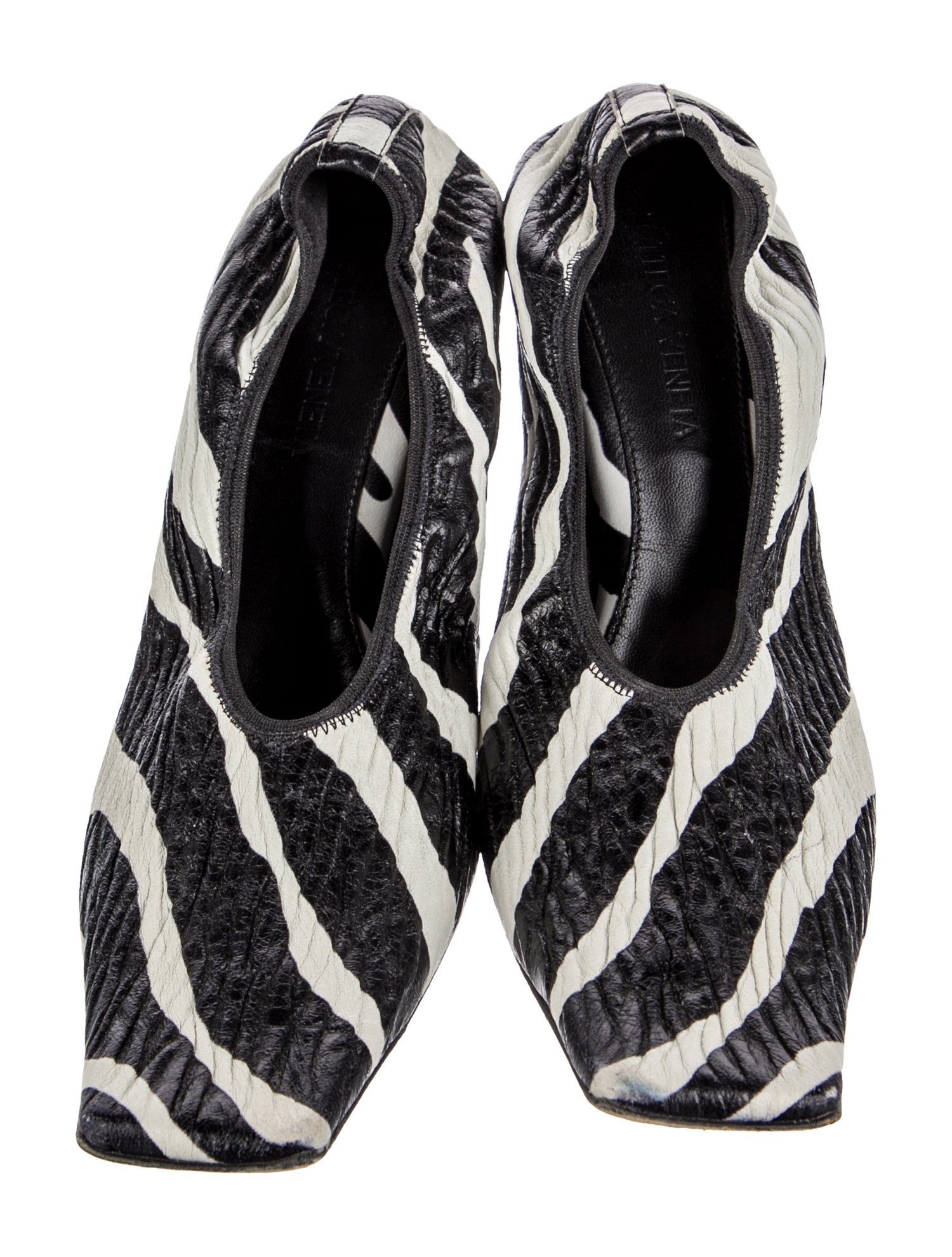 Bottega Veneta Leather Animal Print Mules