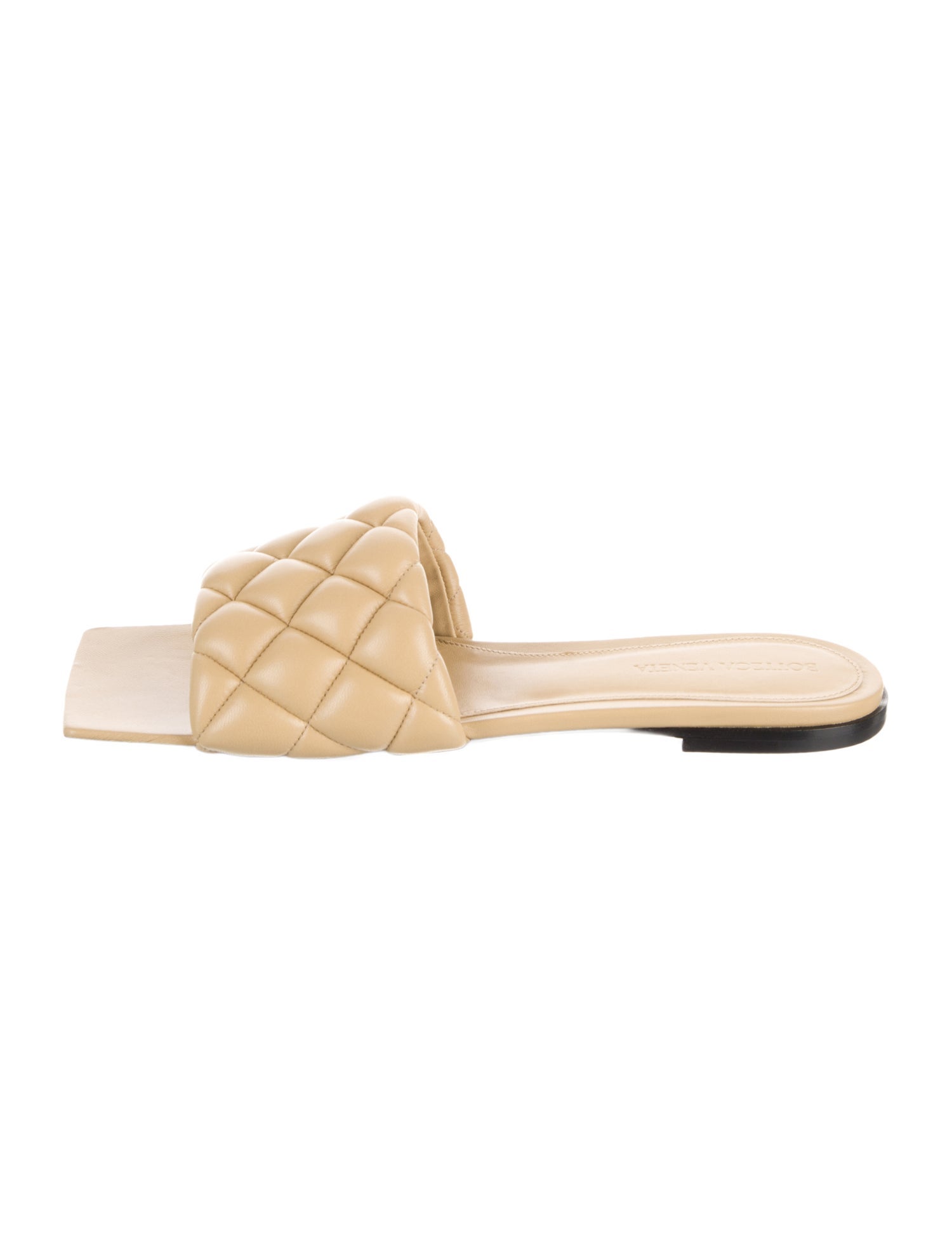 Bottega Veneta Quilted Pattern Leather Slides