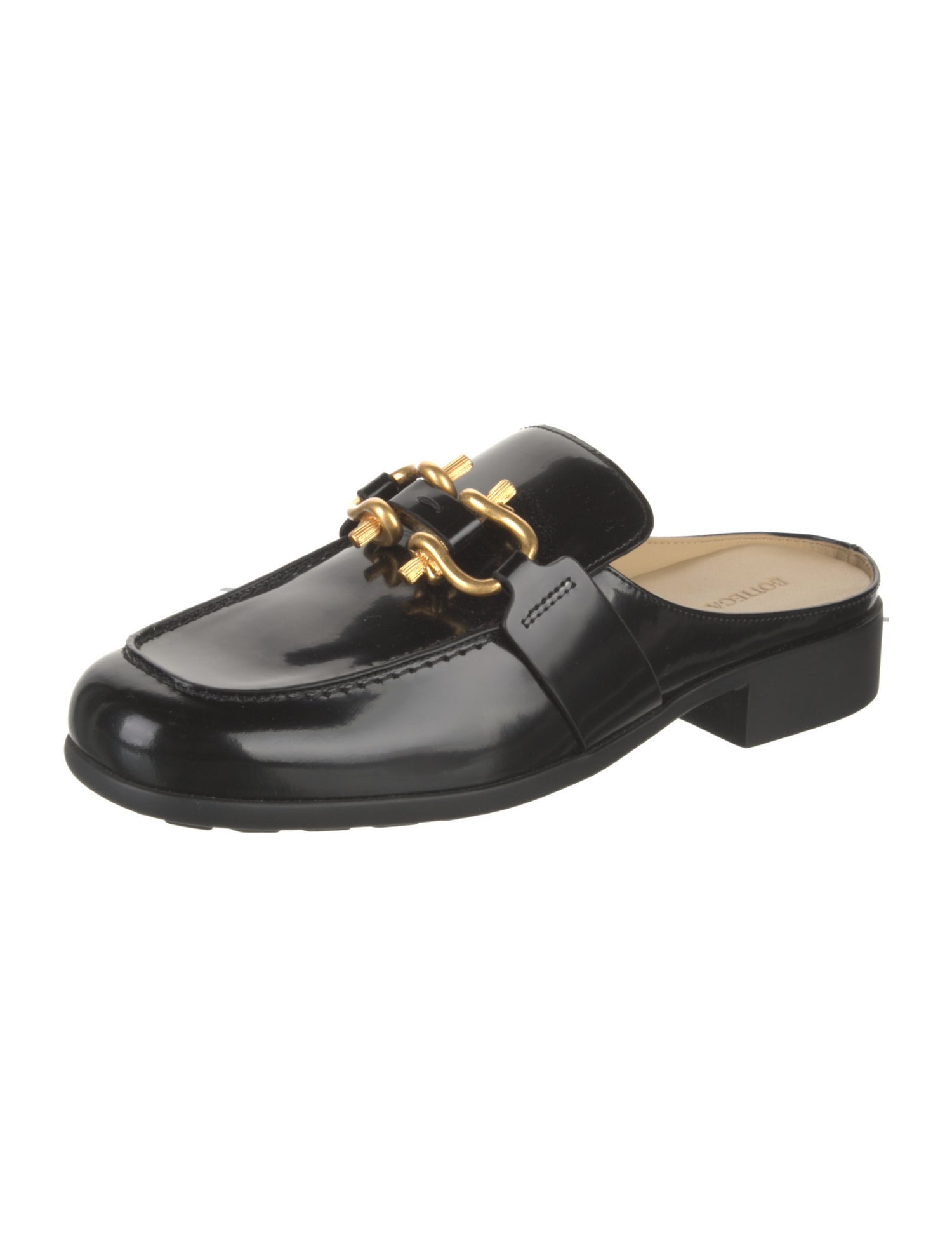 Bottega Veneta Patent Leather Mules