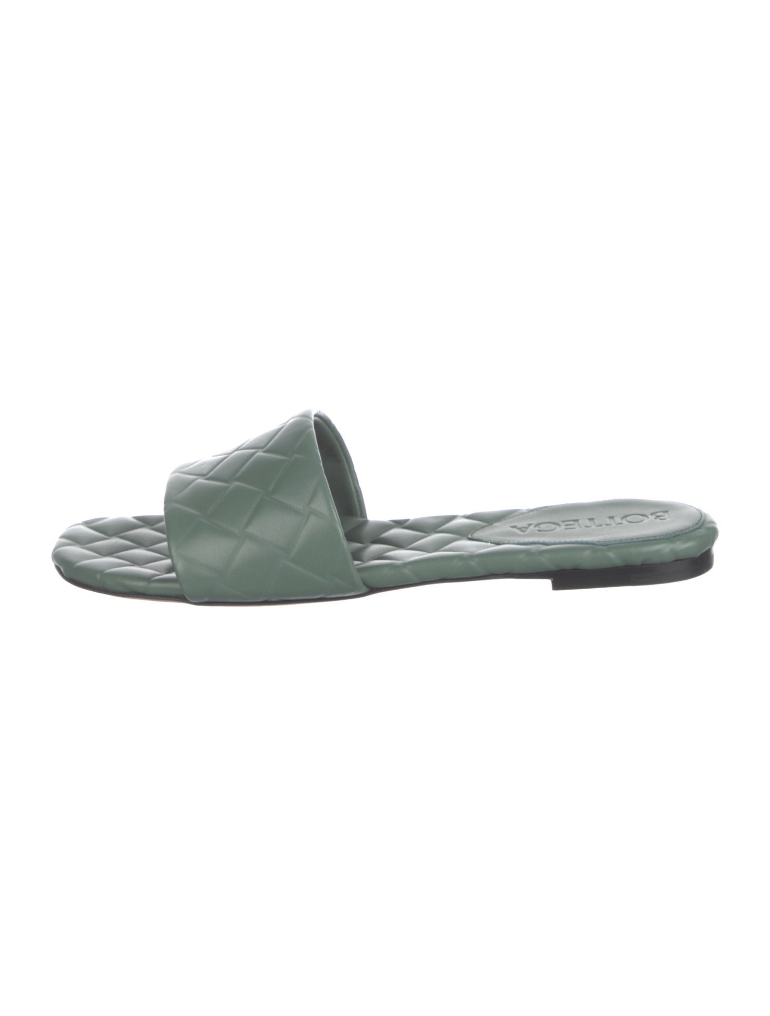 Bottega Veneta Intrecciato Weave Leather Slides