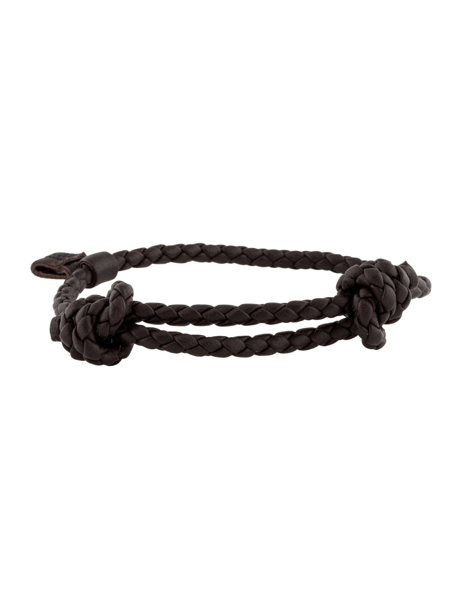 Bottega Veneta Leather Braided Wrap Bracelet