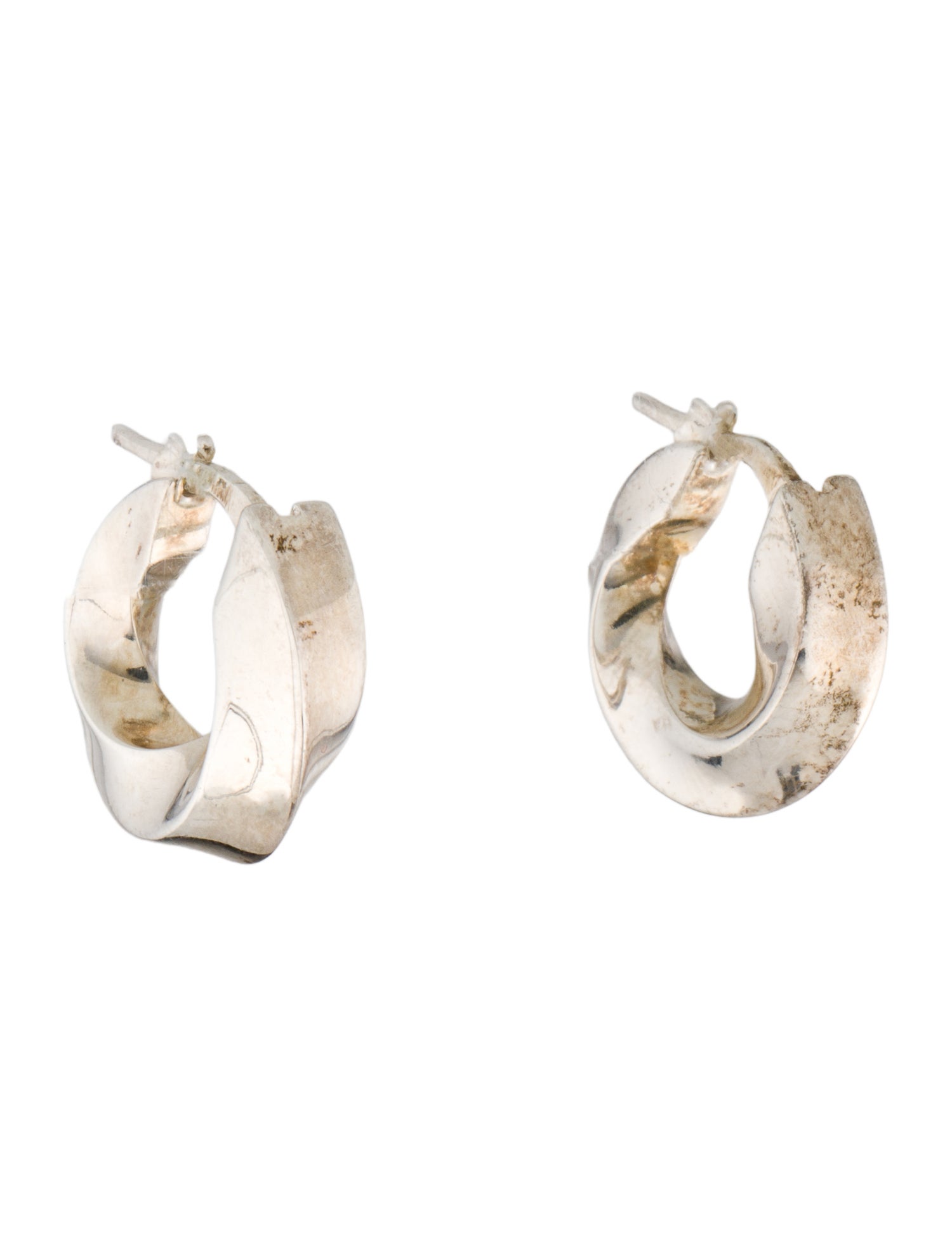 Bottega Veneta Twist Hoop Earrings