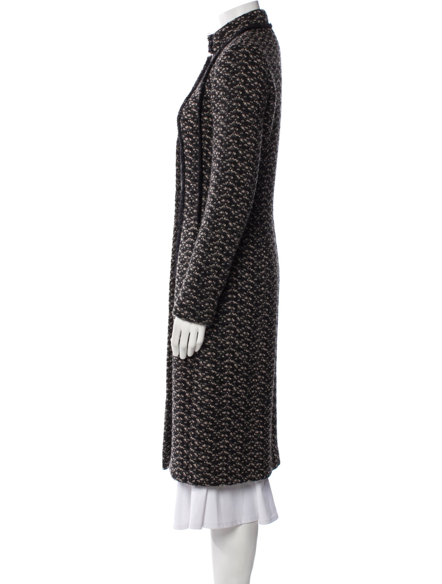 Bottega Veneta Wool Tweed Pattern Coat