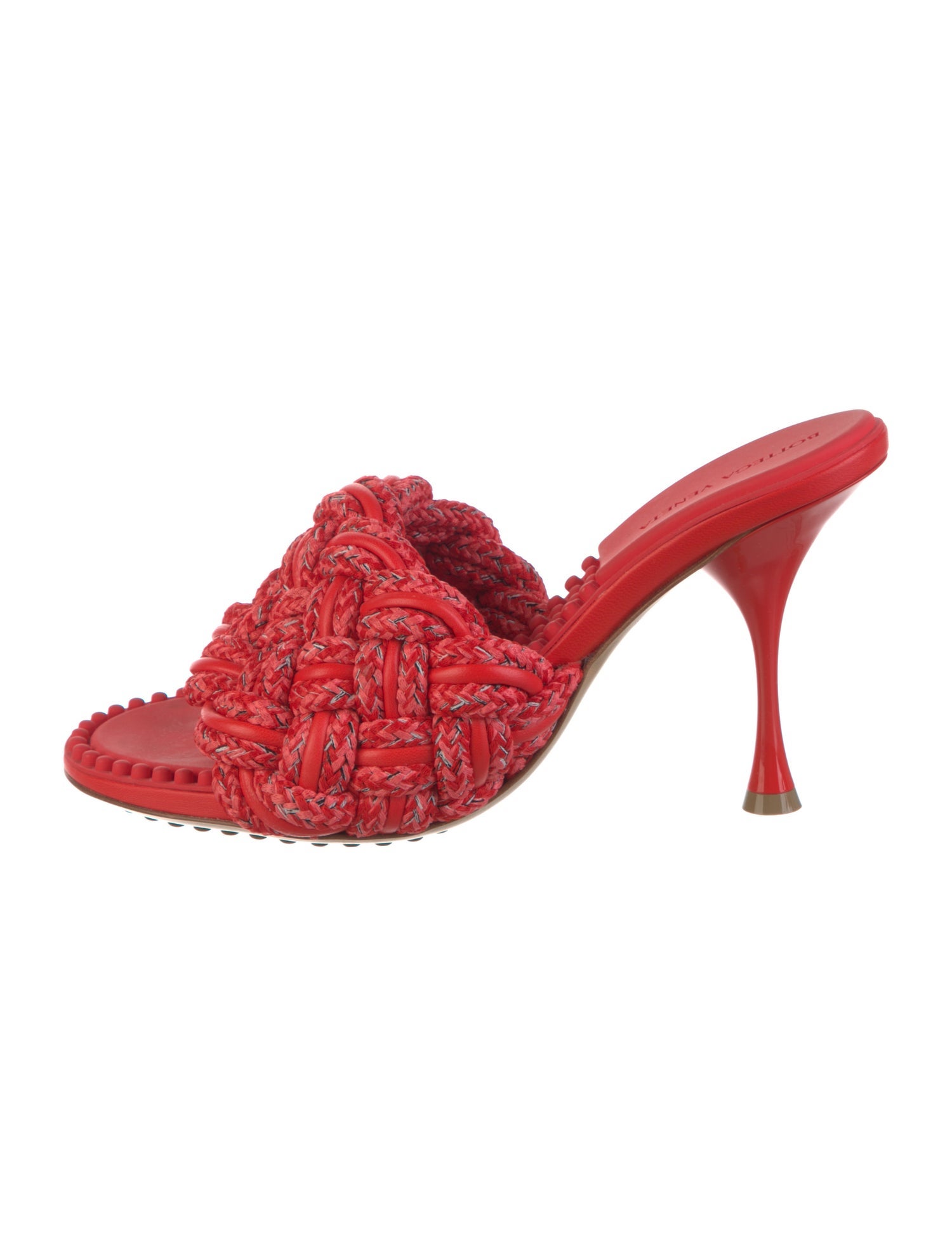 Bottega Veneta Intrecciato Weave Leather Slides