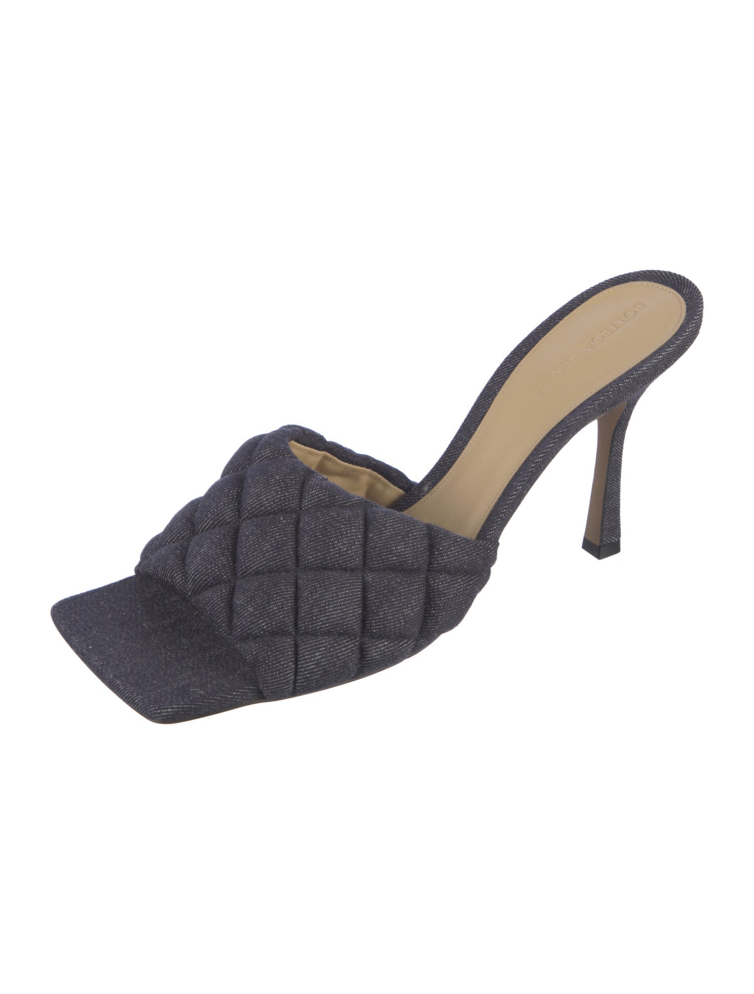 Bottega Veneta Denim Slides