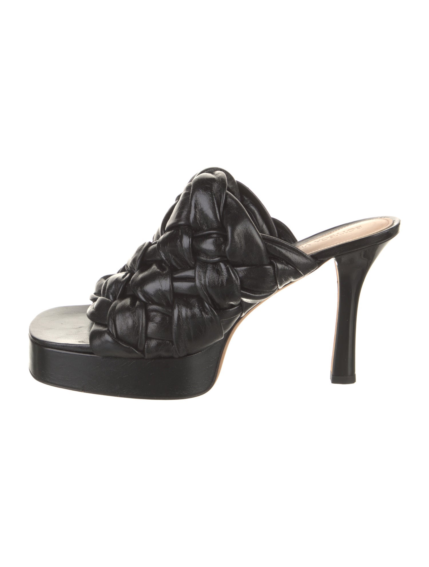 Bottega Veneta Intrecciato Weave Leather Slides