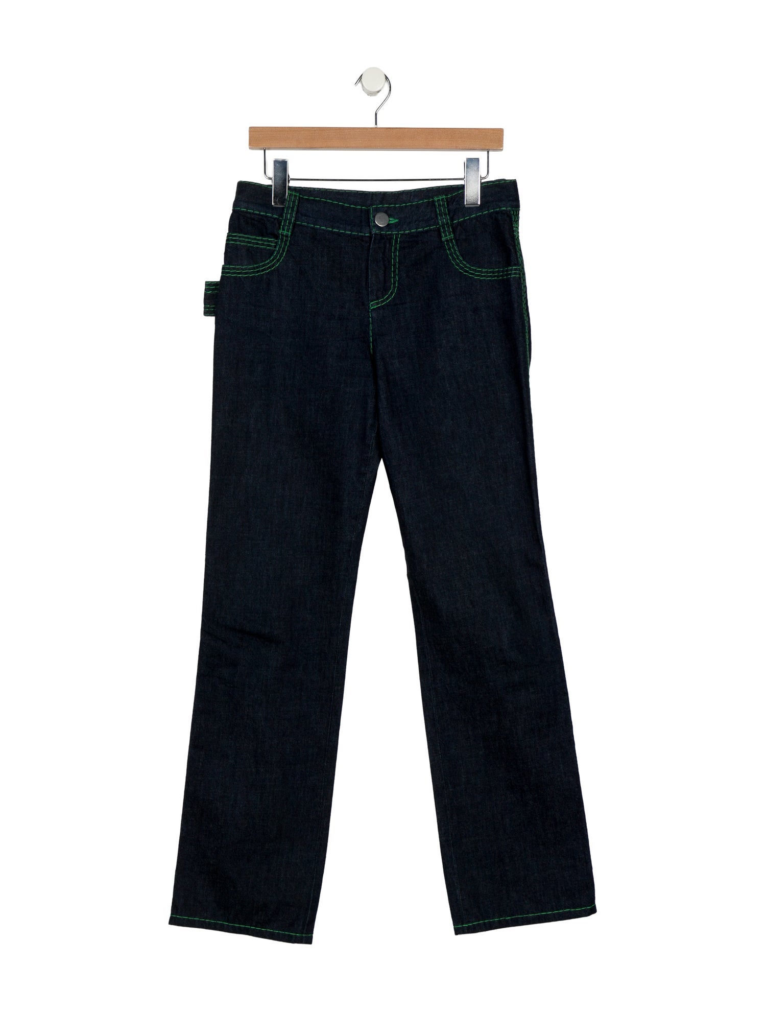 Bottega Veneta Mid-Rise Straight Leg Jeans