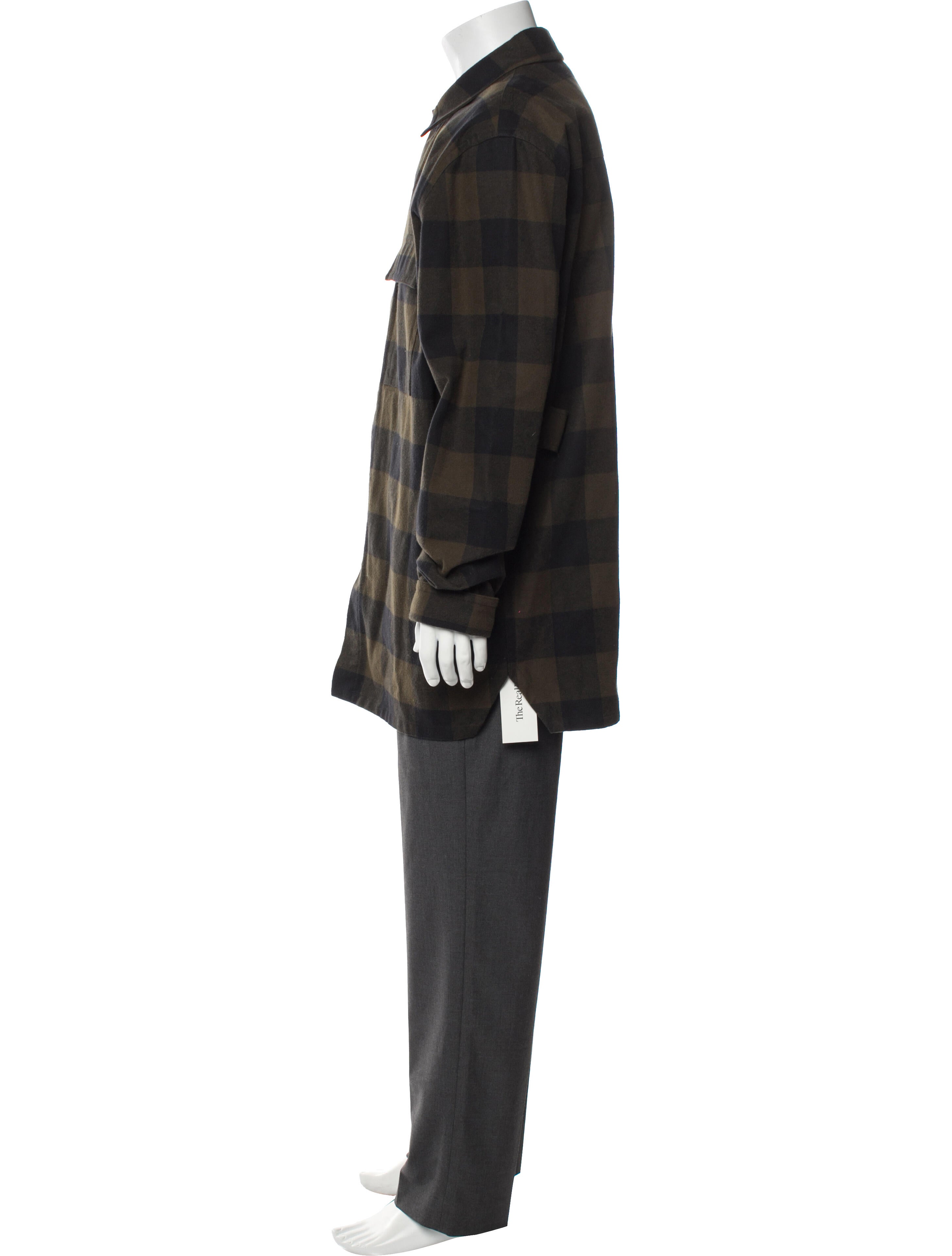 Bottega Veneta Plaid Print Overcoat