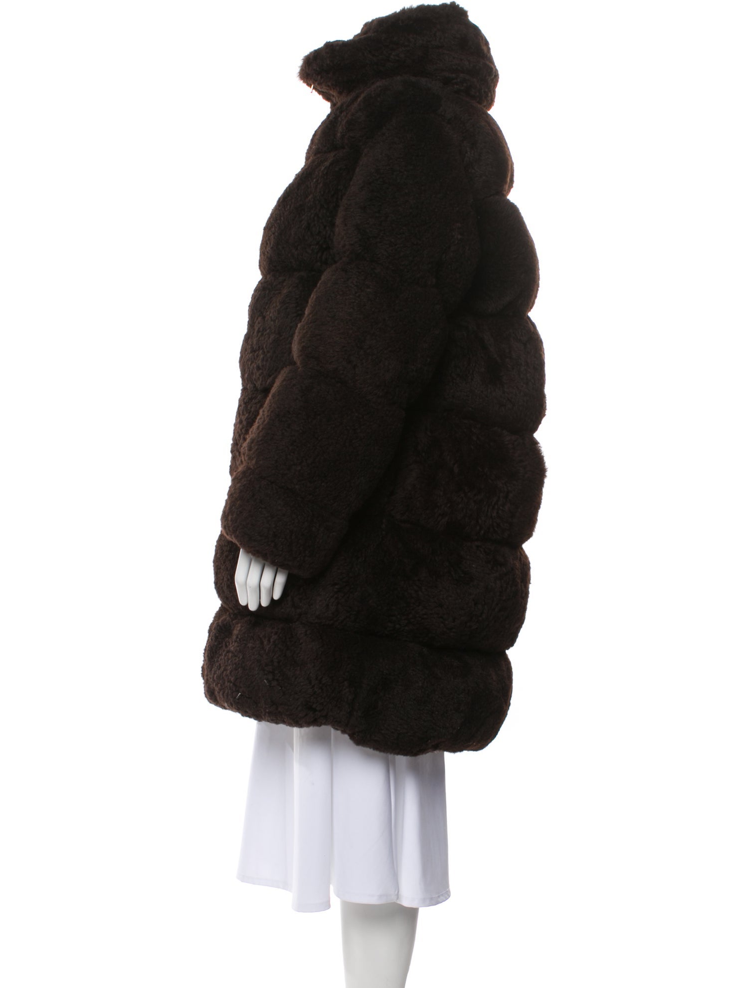 Bottega Veneta 2021 Shearling Down Coat