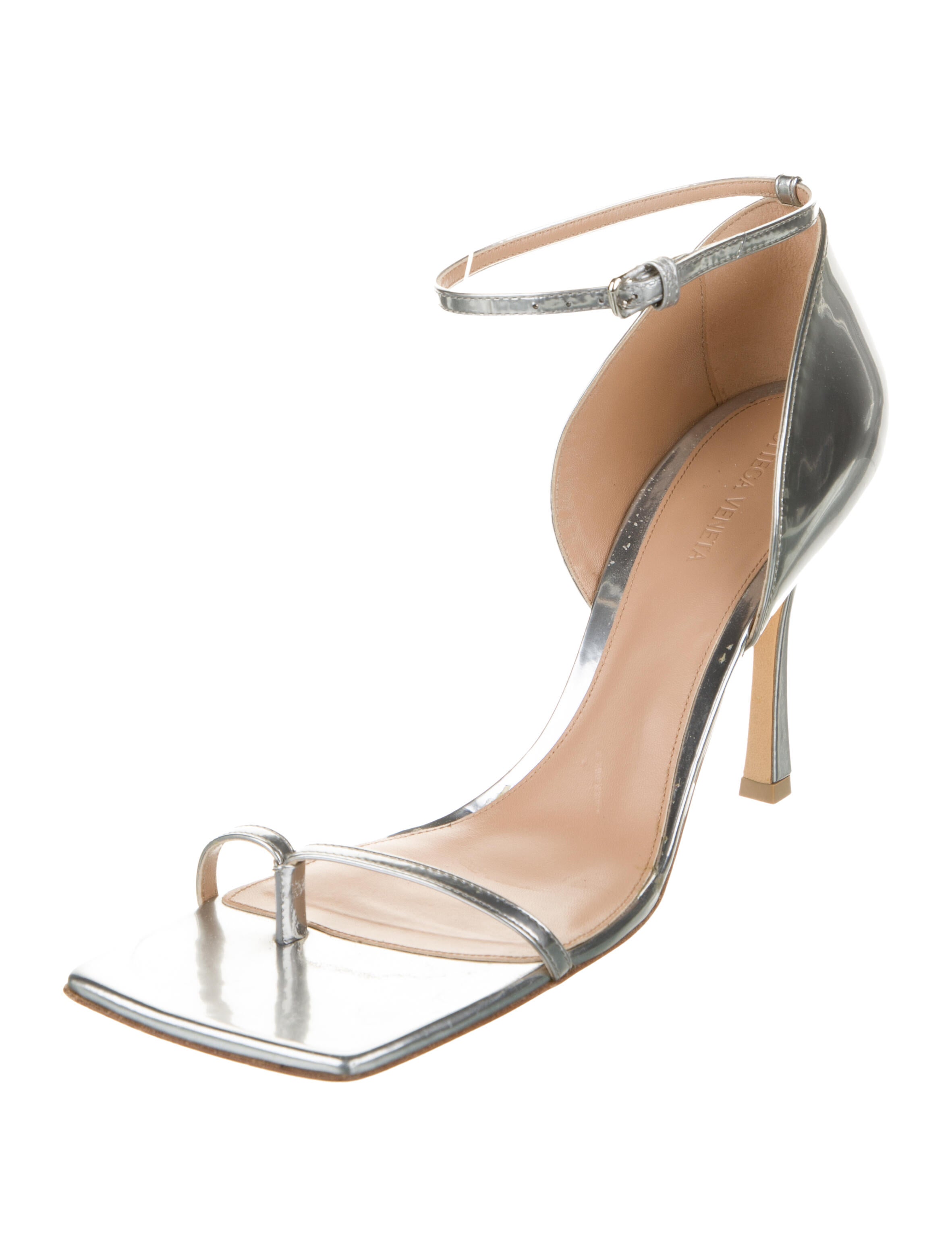 Bottega Veneta Patent Leather Sandals