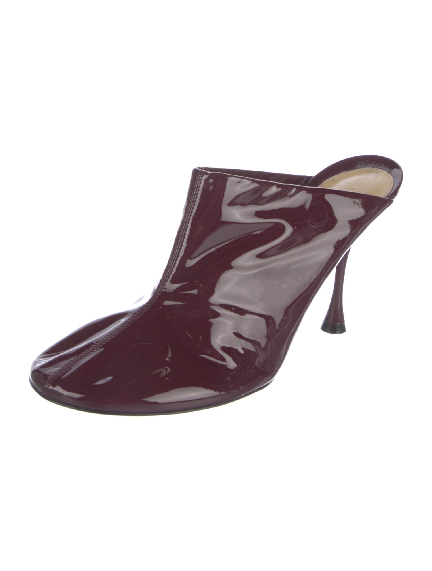 Bottega Veneta Patent Leather Slides