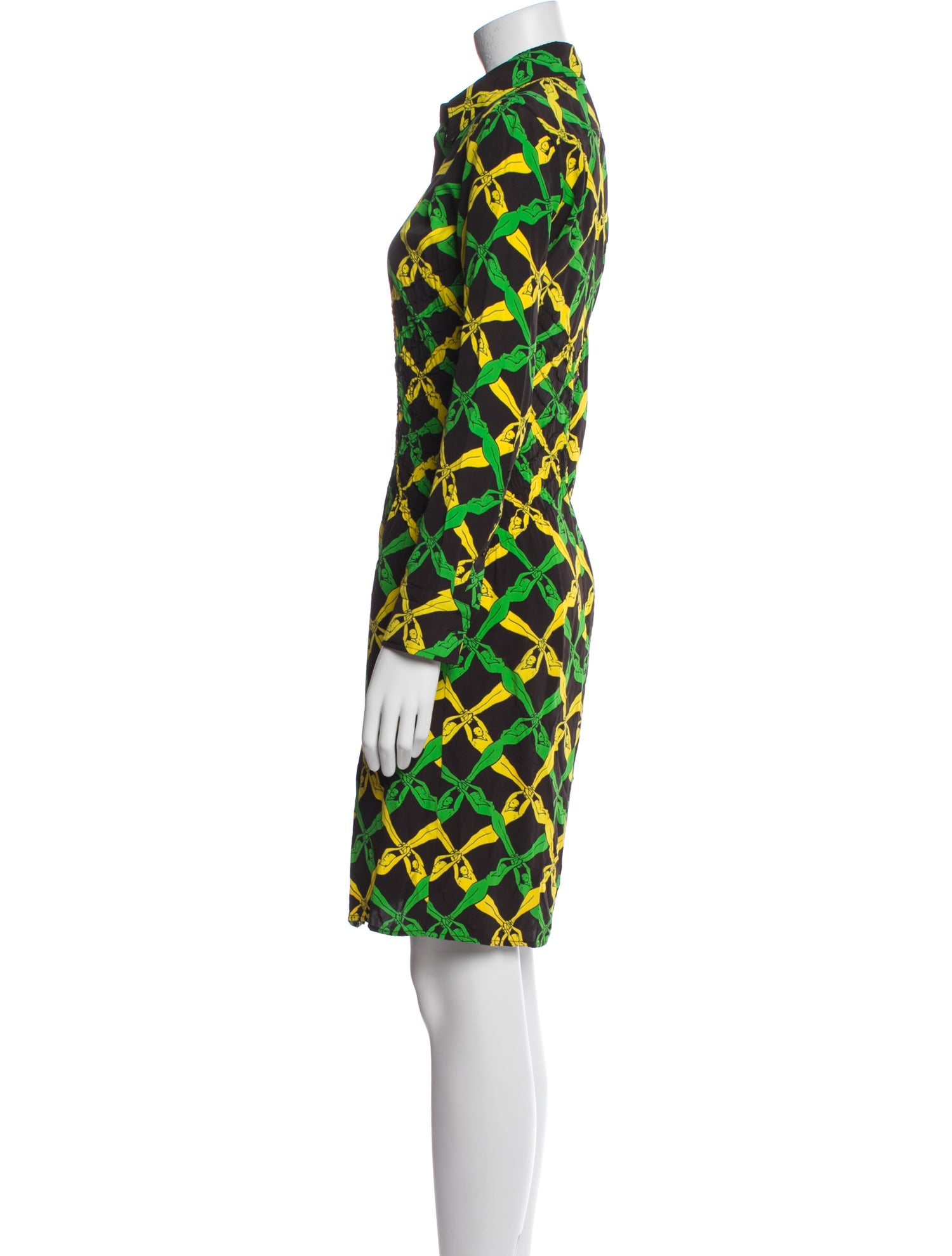 Bottega Veneta Printed Midi Length Dress
