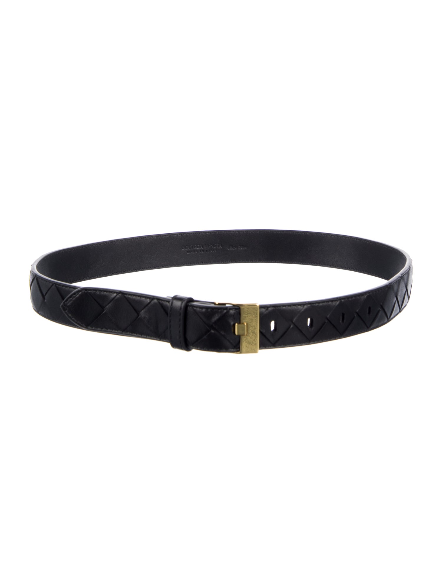 Bottega Veneta Intrecciato Weave Skinny Waist Belt