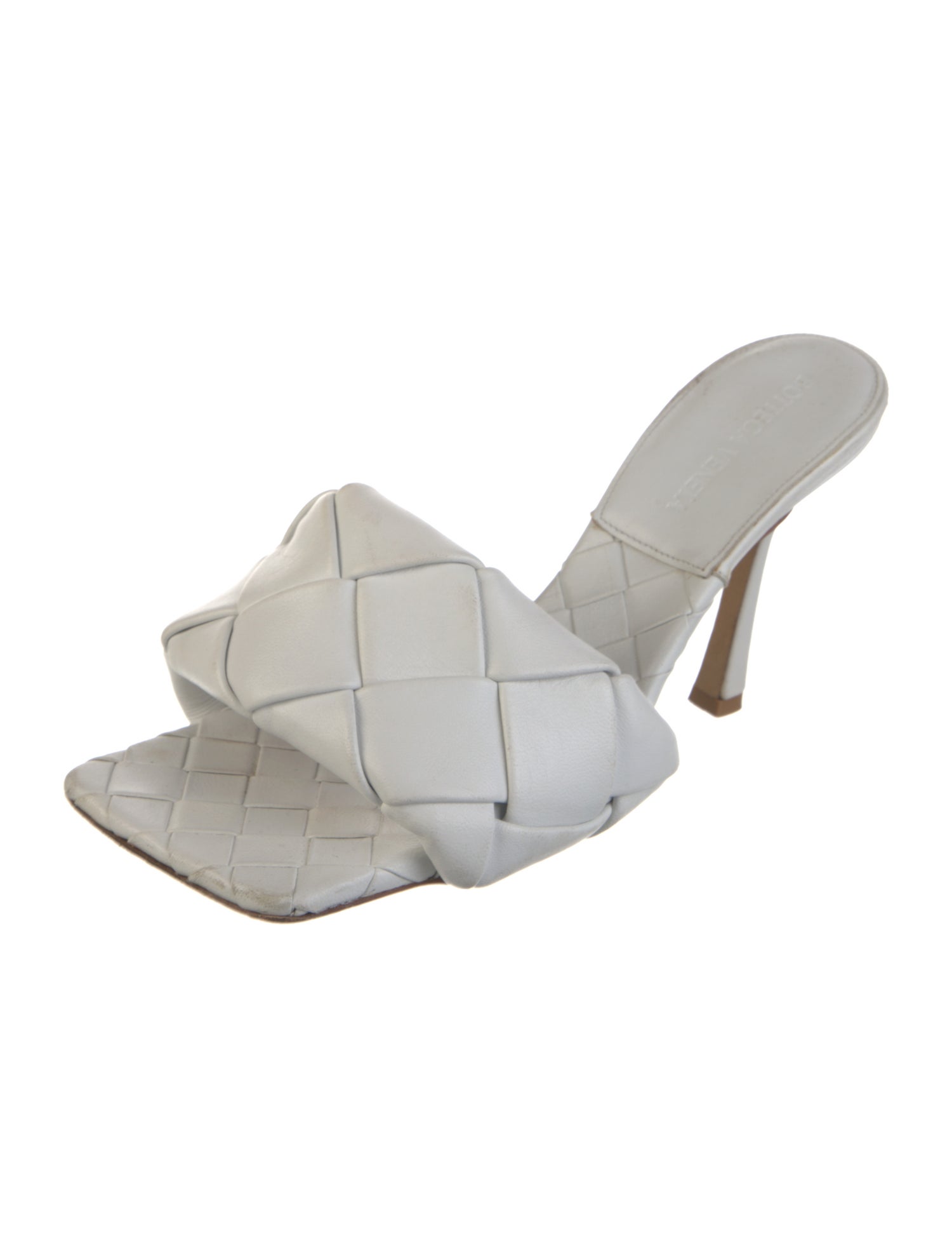 Bottega Veneta Intrecciato Weave Leather Slides