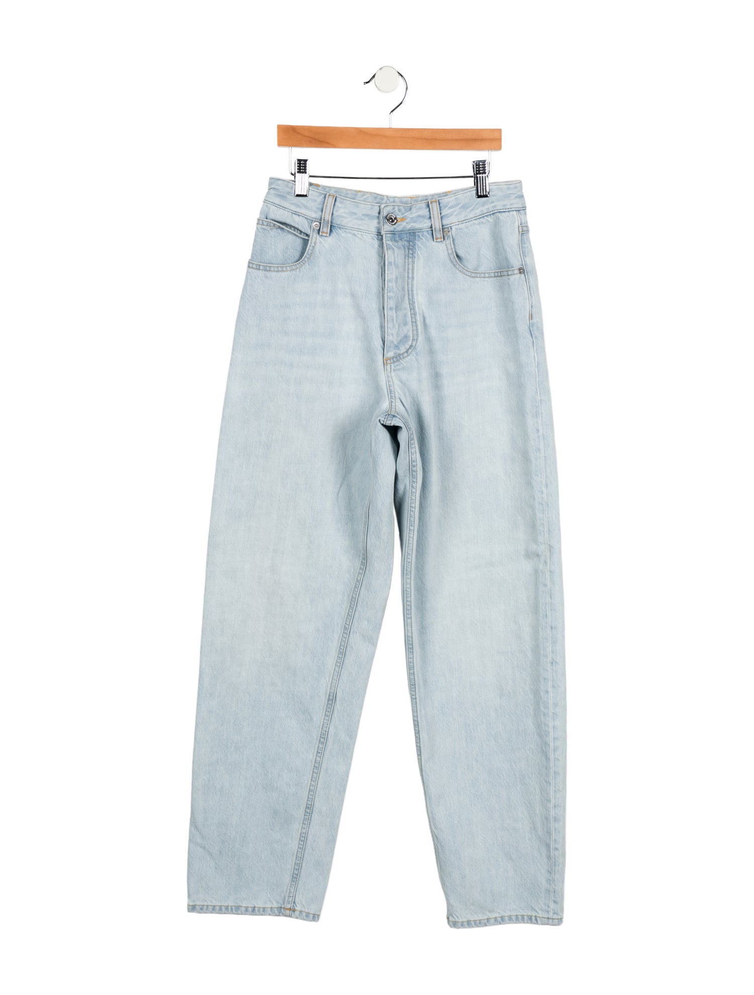 Bottega Veneta High-Rise Straight Leg Jeans