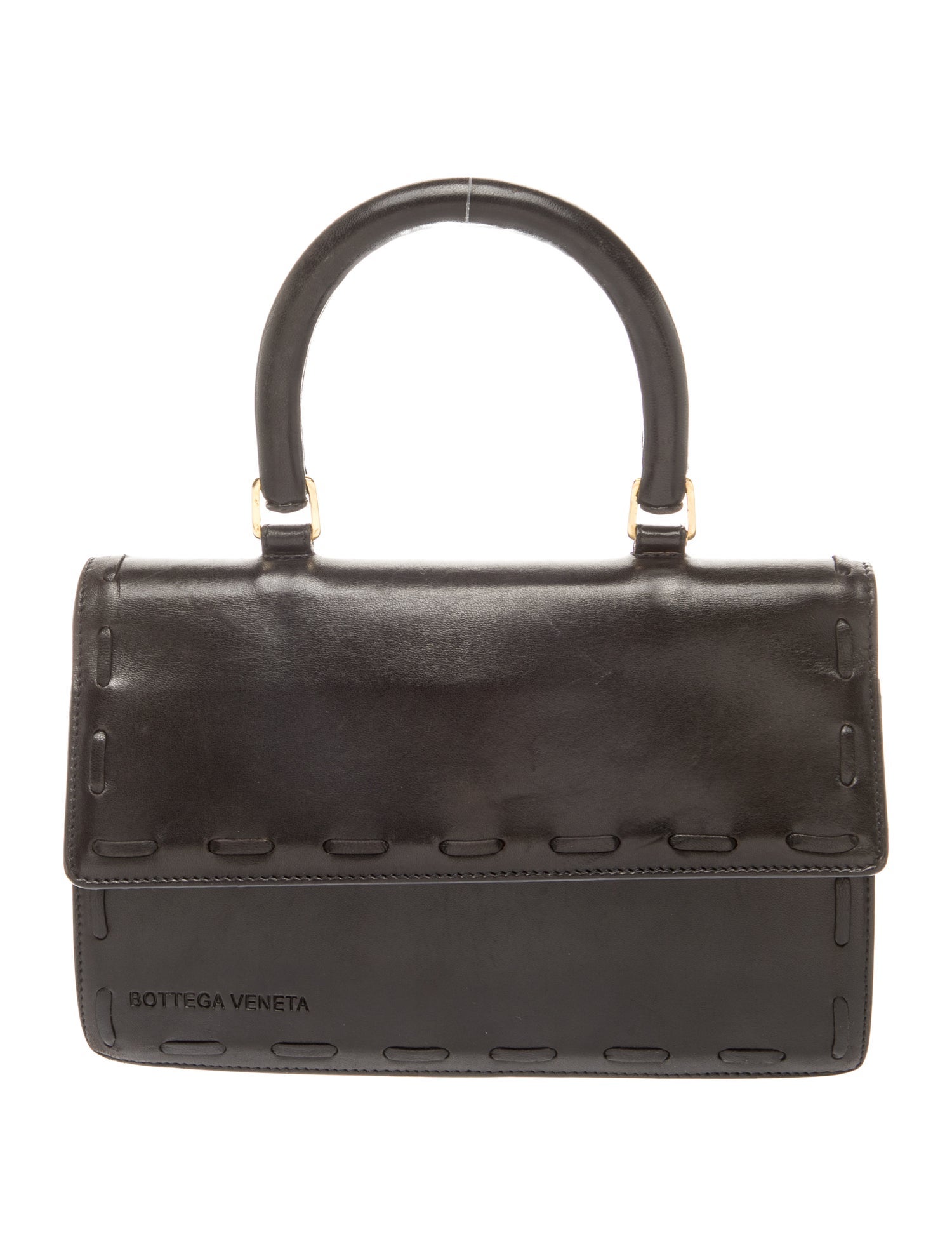 Bottega Veneta Leather Top Handle Bag
