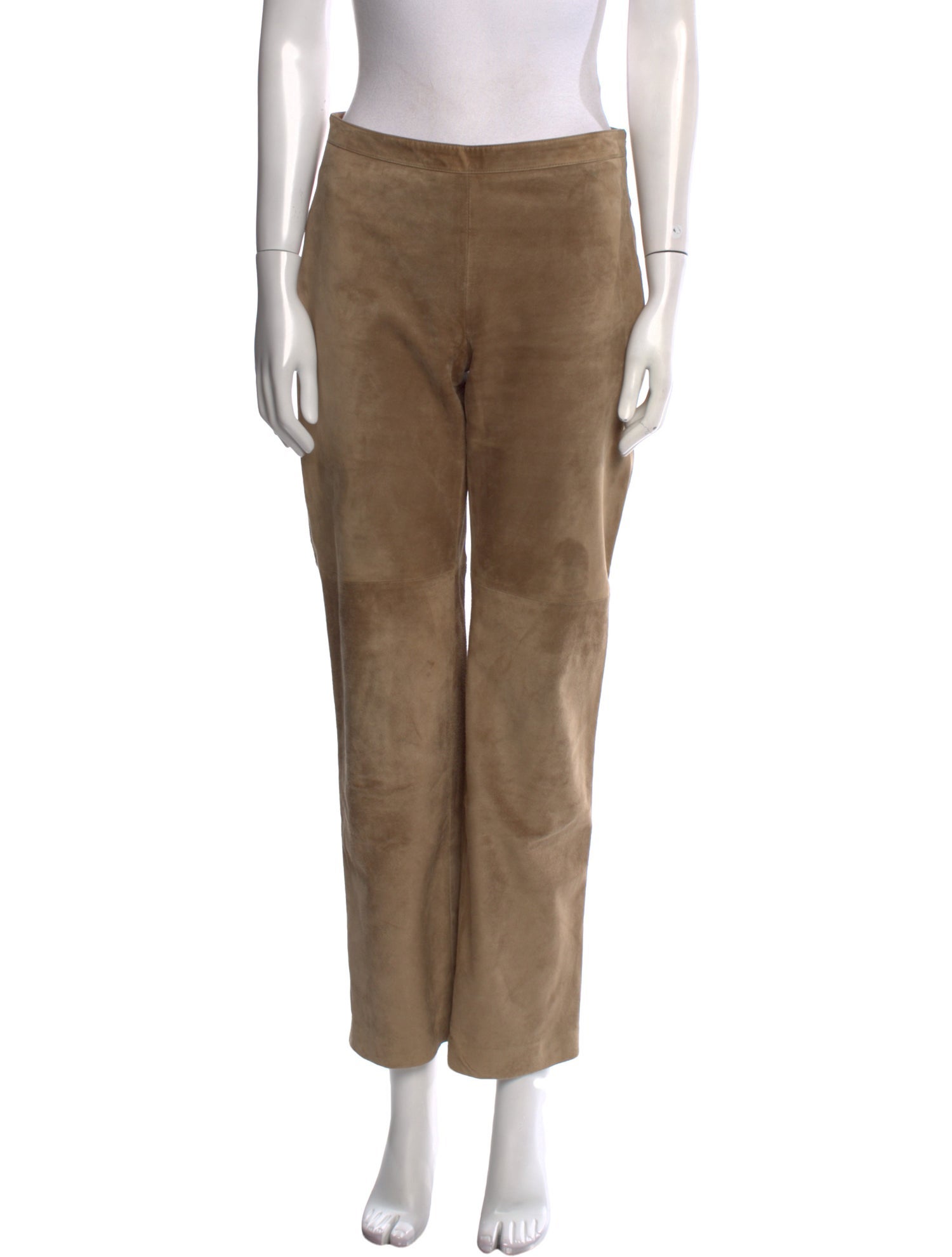 Bottega Veneta Leather Straight Leg Pants