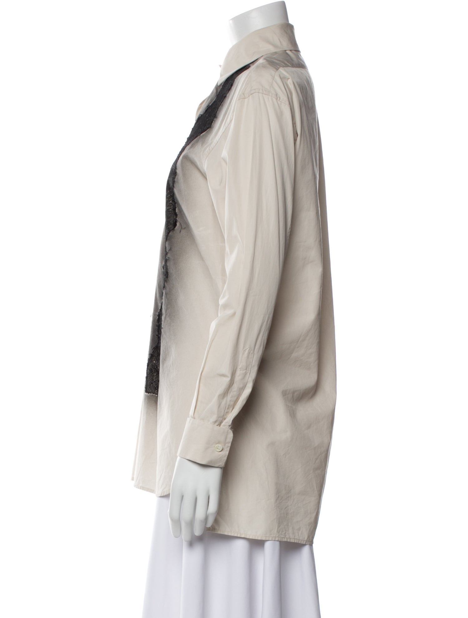 Bottega Veneta Long Sleeve Button-Up Top