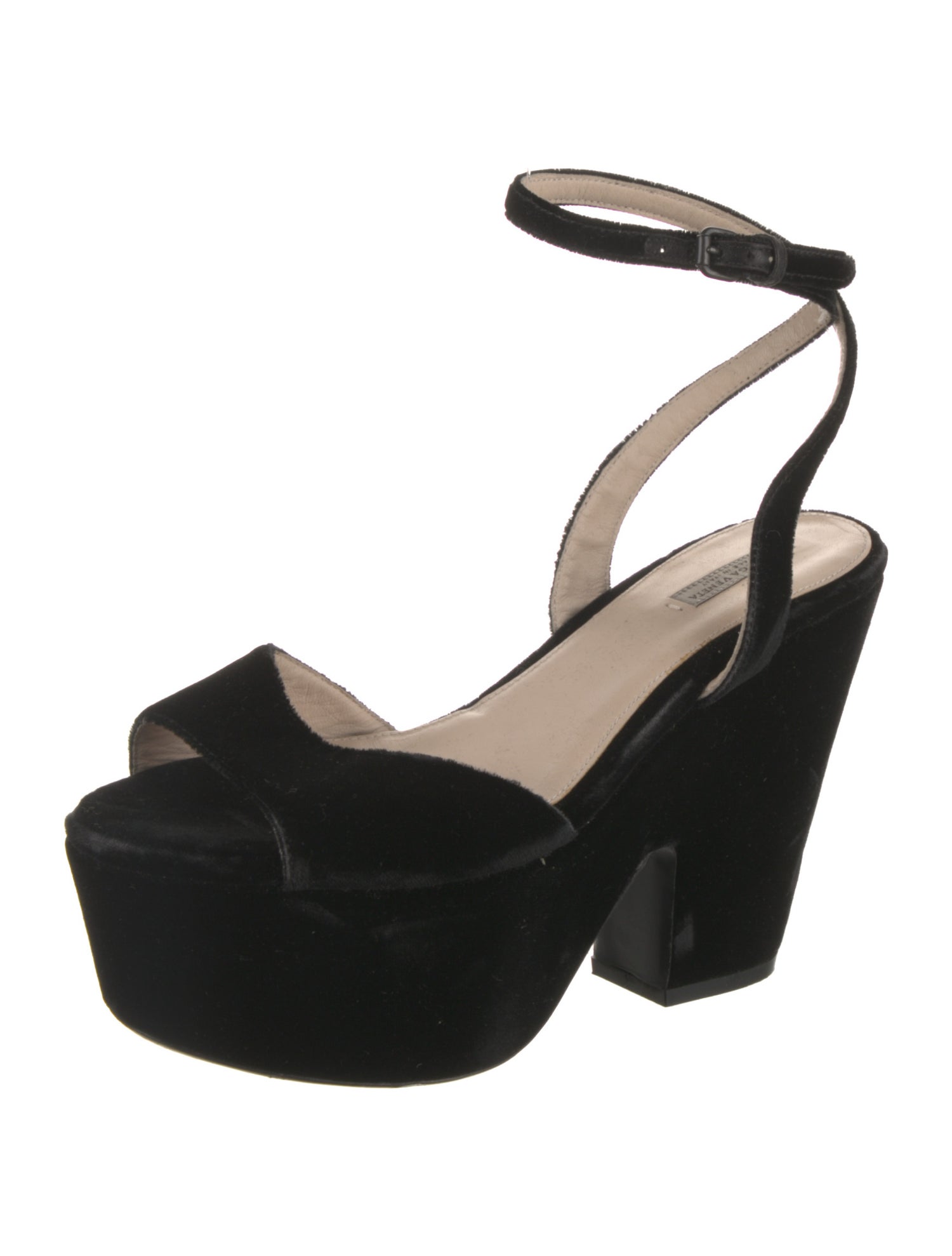 Bottega Veneta Velvet Sandals