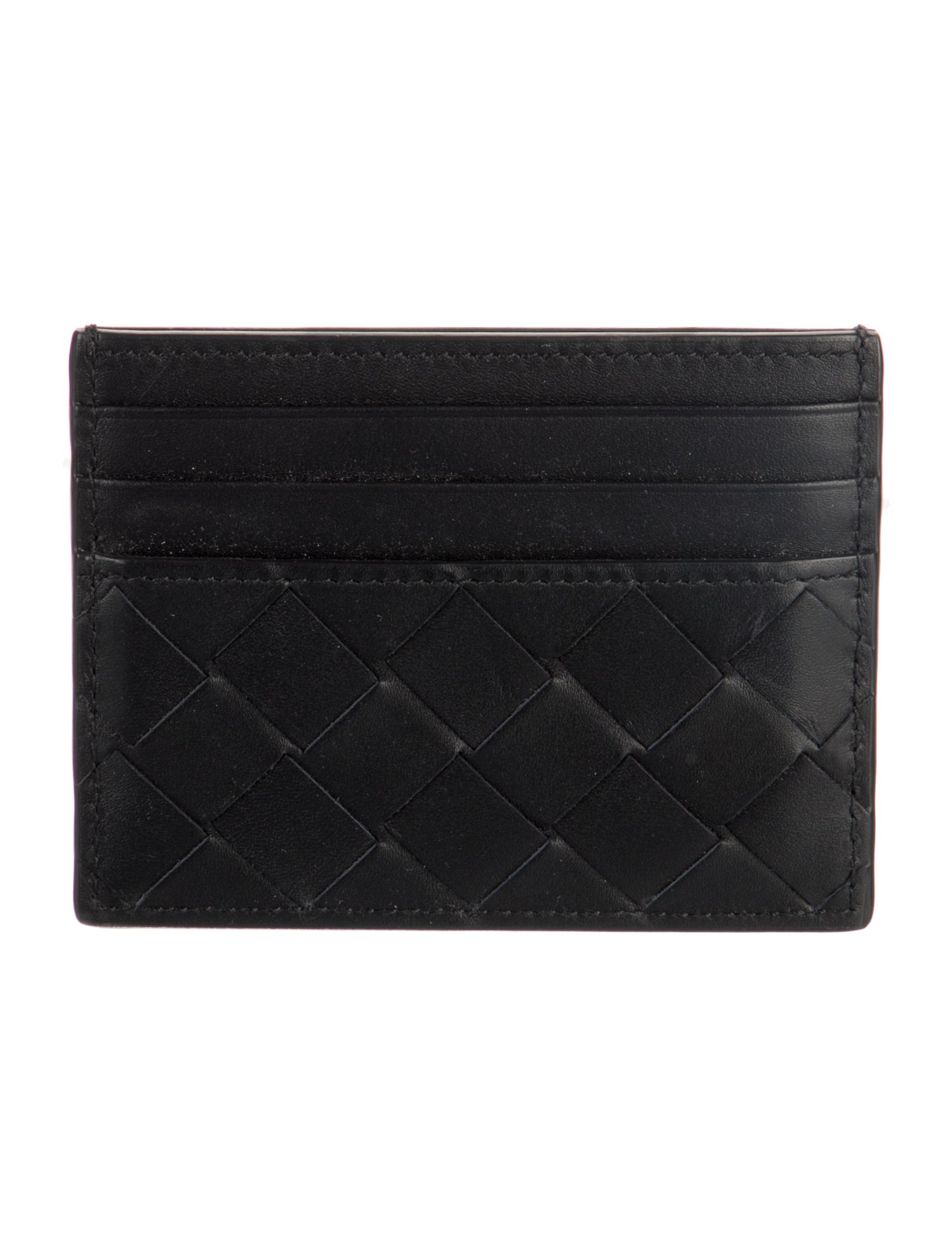 Bottega Veneta Intrecciato Weave Leather Card Holder