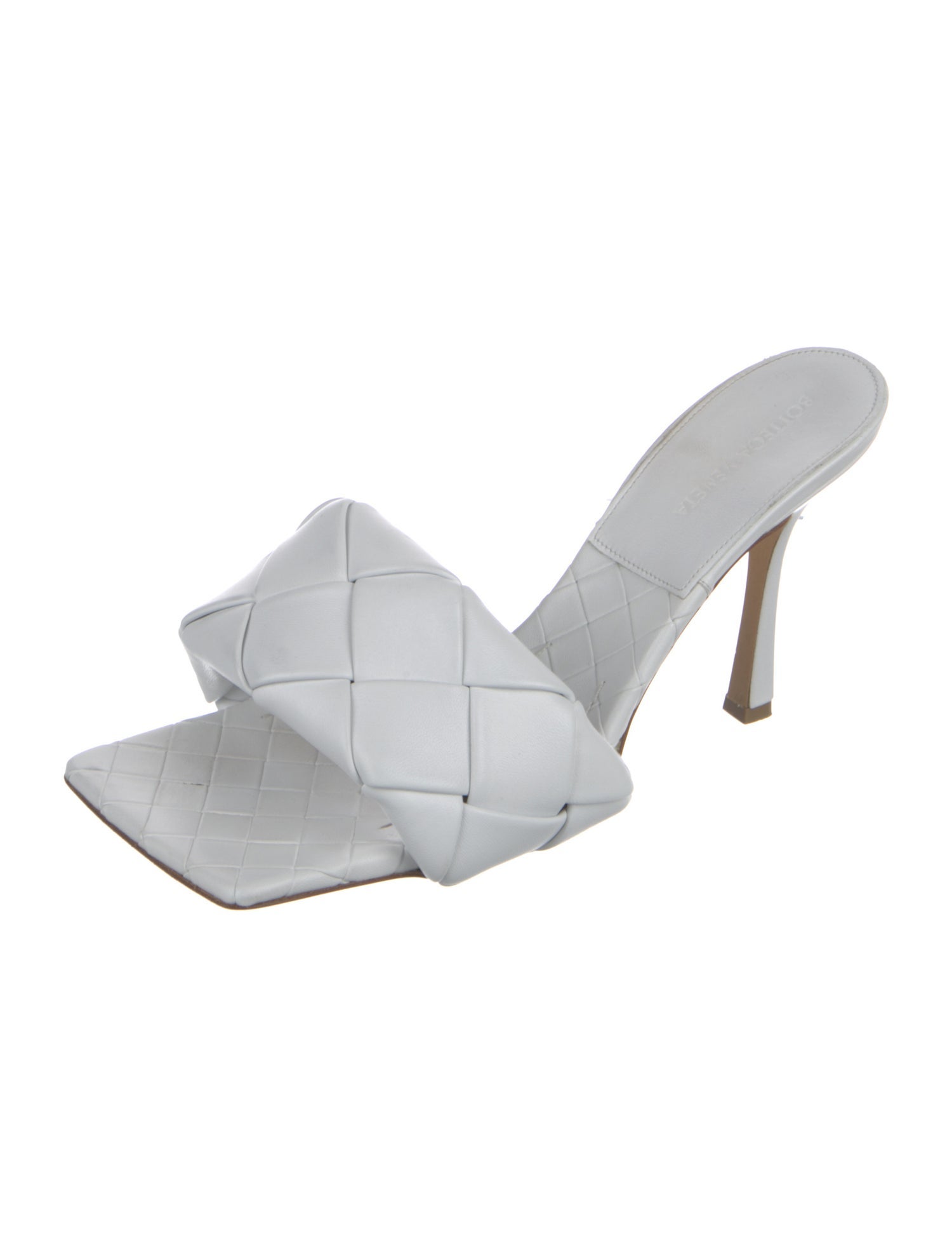 Bottega Veneta Intrecciato Weave Leather Slides