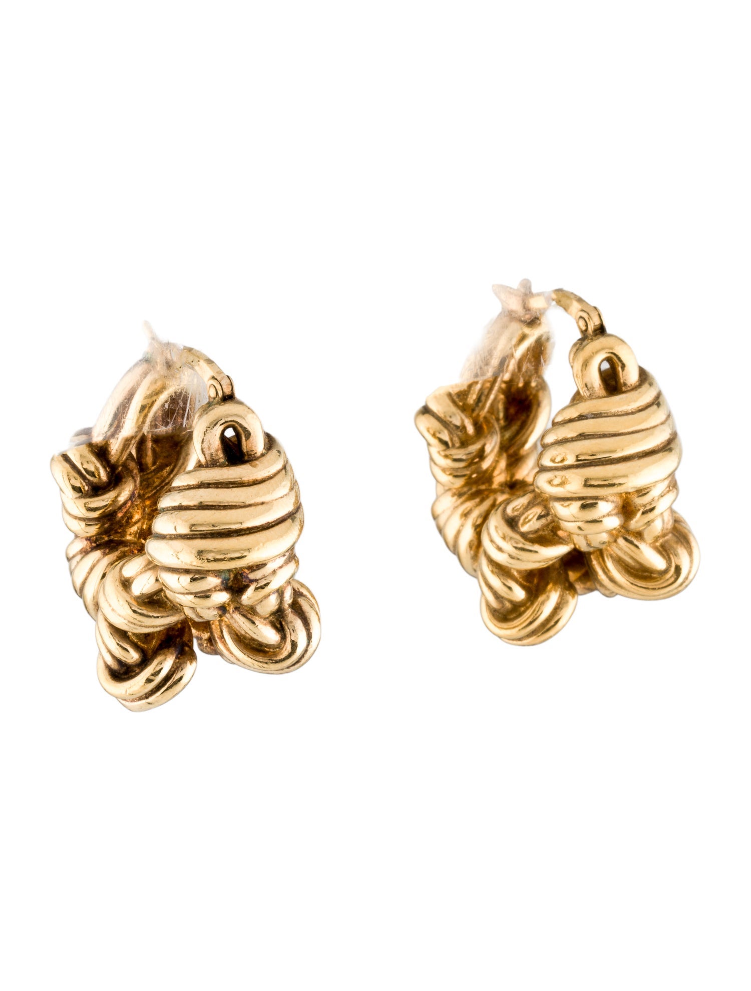 Bottega Veneta Knot Hoop Earrings