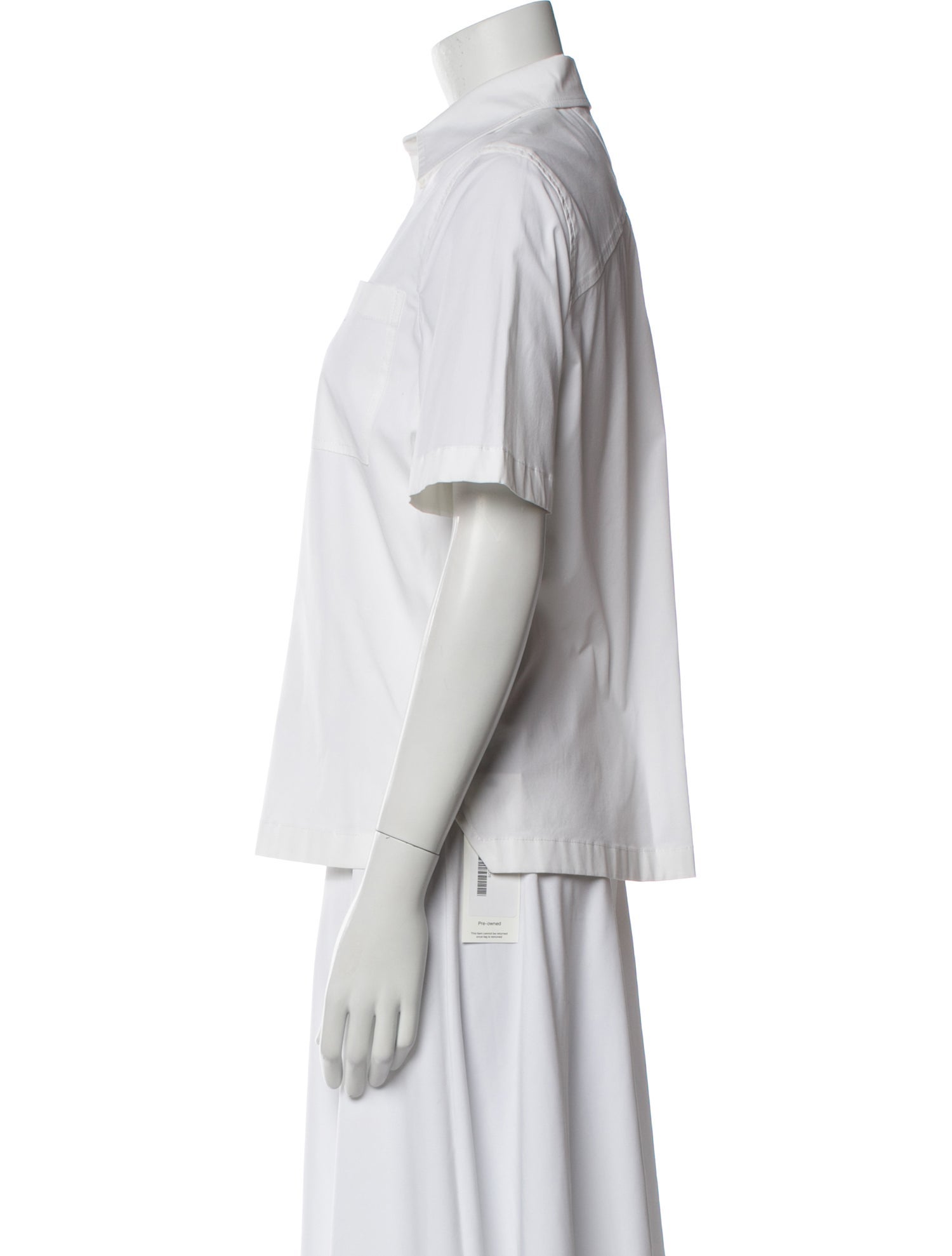 Bottega Veneta Short Sleeve Button-Up Top