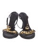 Bottega Veneta Leather Chain-Link Accents Sandals