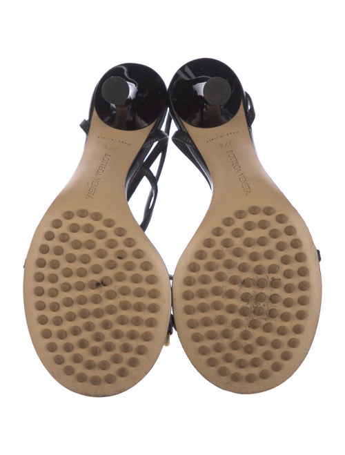 Bottega Veneta Leather Chain-Link Accents Sandals