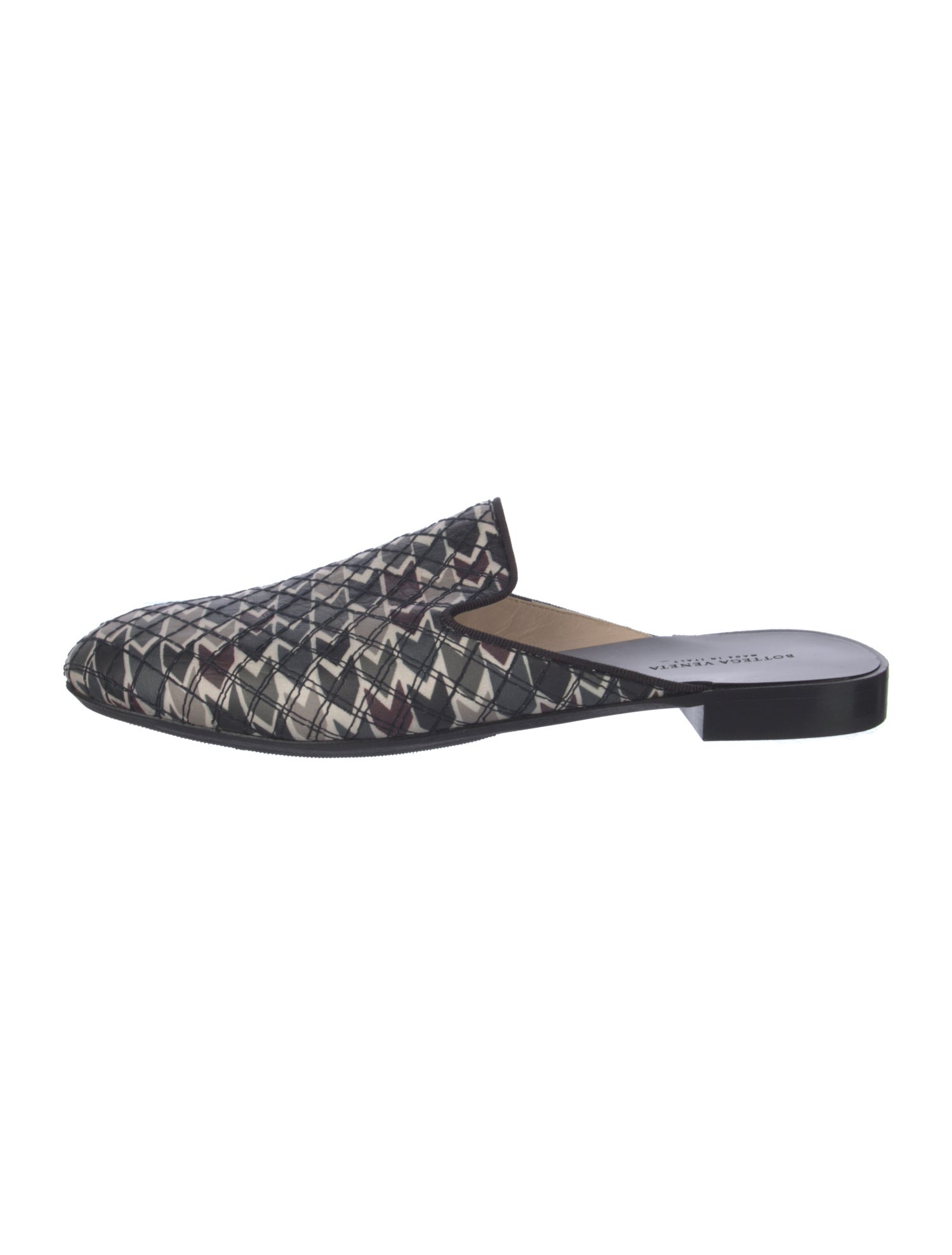 Bottega Veneta Intrecciato Weave Leather Mules