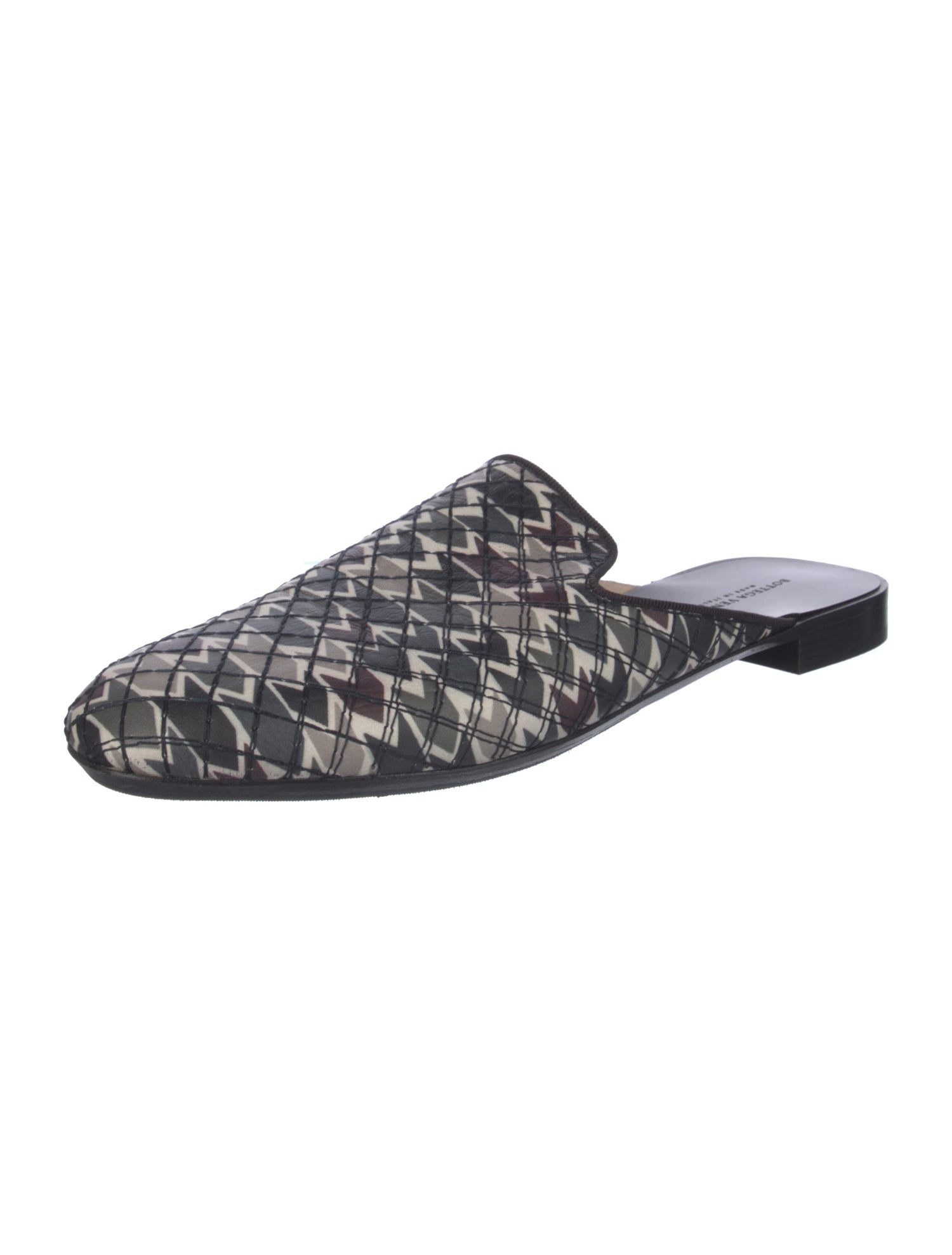 Bottega Veneta Intrecciato Weave Leather Mules