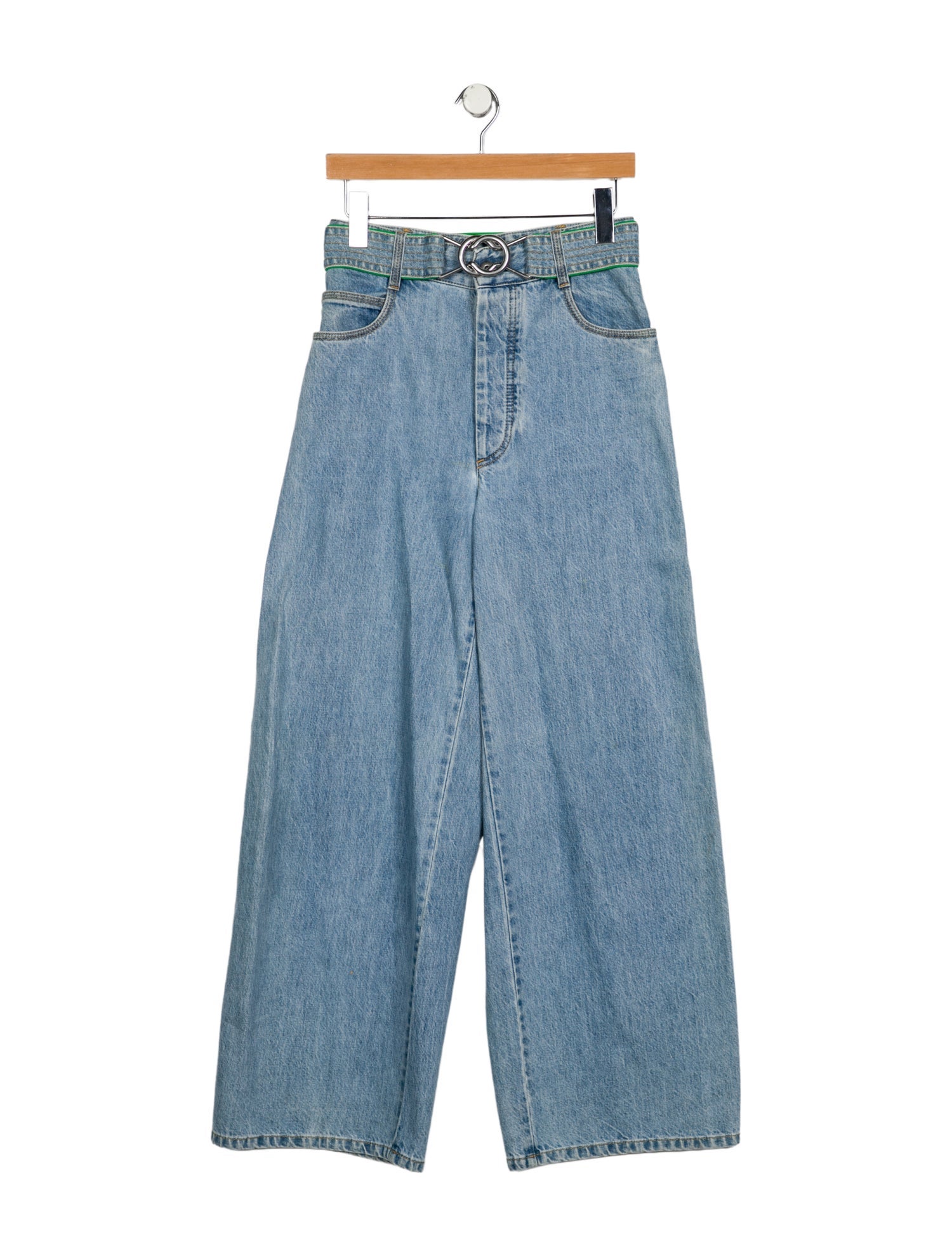 Bottega Veneta High-Rise Straight Leg Jeans