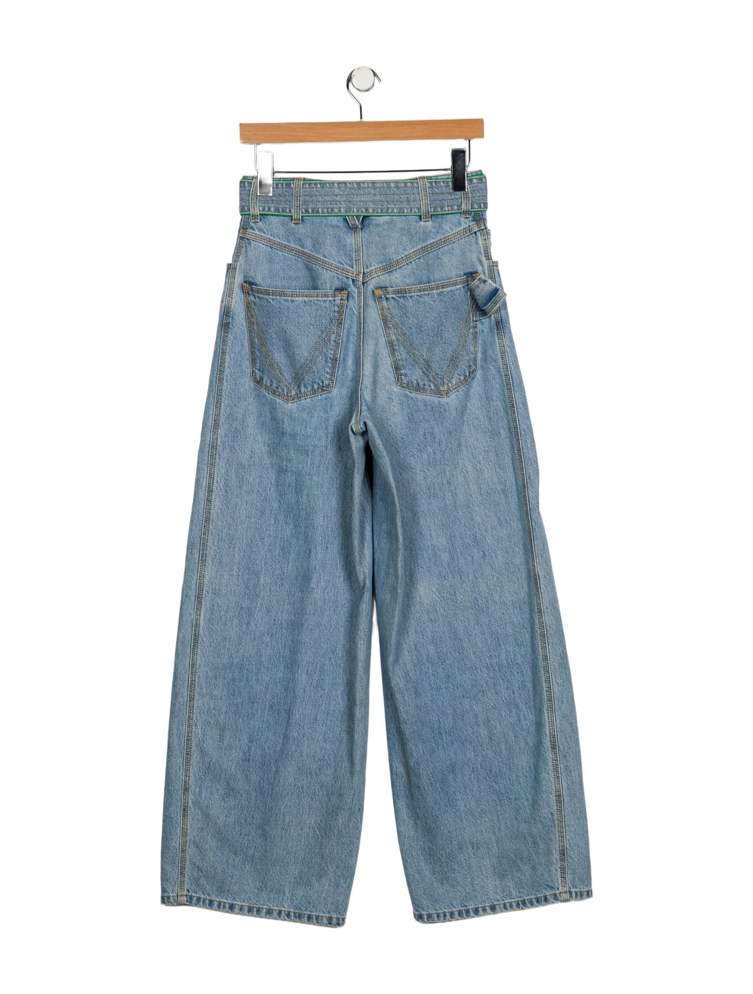 Bottega Veneta High-Rise Straight Leg Jeans