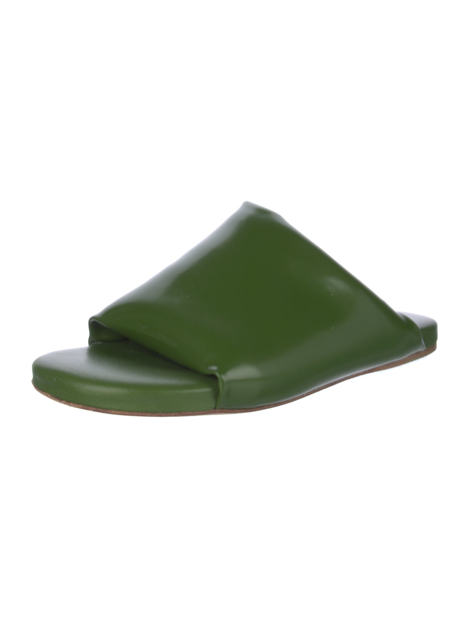 Bottega Veneta Patent Leather Slides