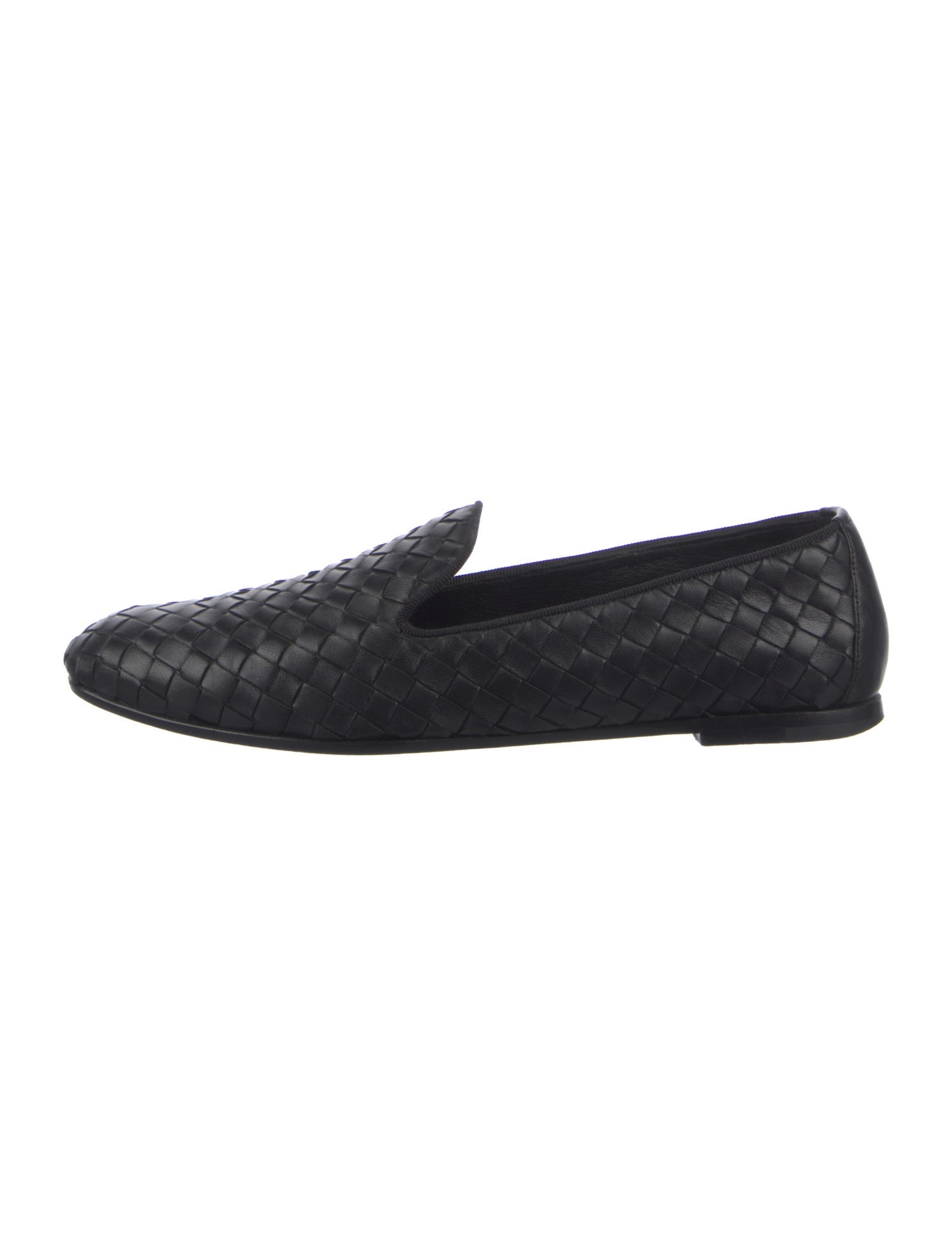 Bottega Veneta Intrecciato Weave Leather Loafers