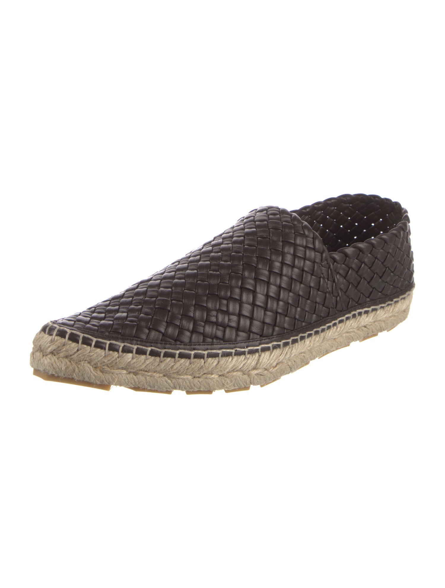 Bottega Veneta Intrecciato Weave Leather Espadrilles