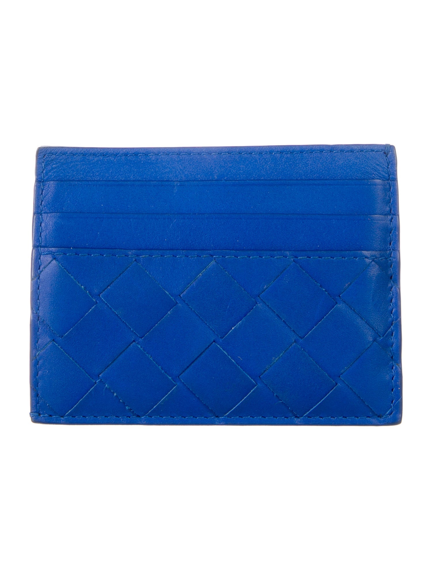 Bottega Veneta Intrecciato Weave Leather Card Holder