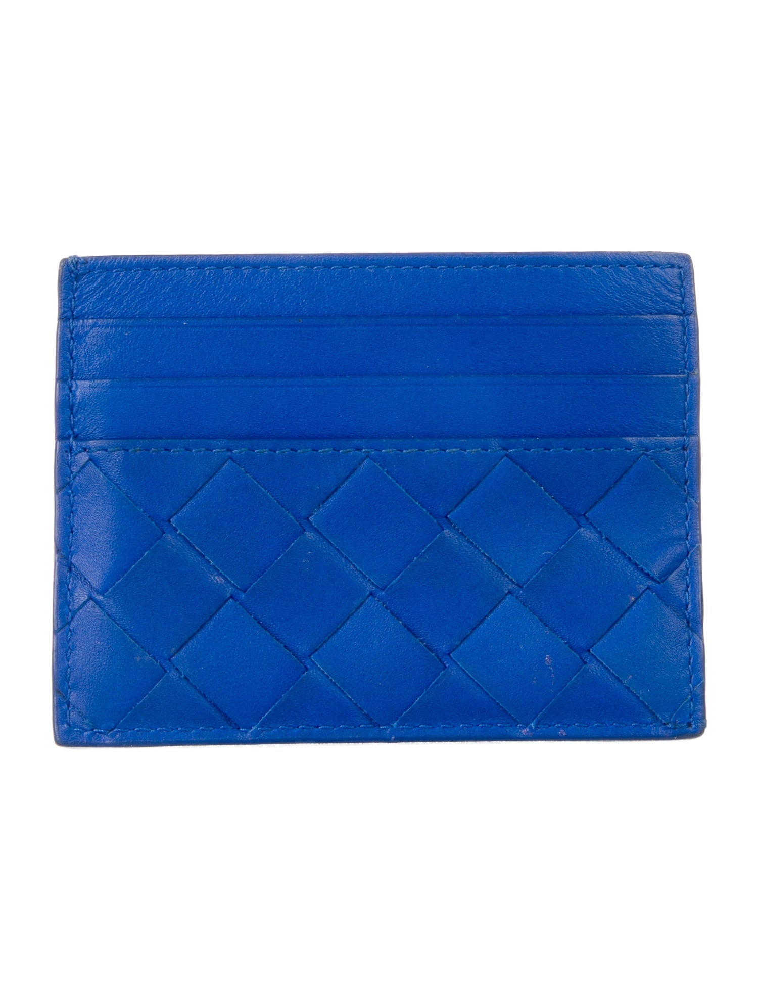 Bottega Veneta Intrecciato Weave Leather Card Holder