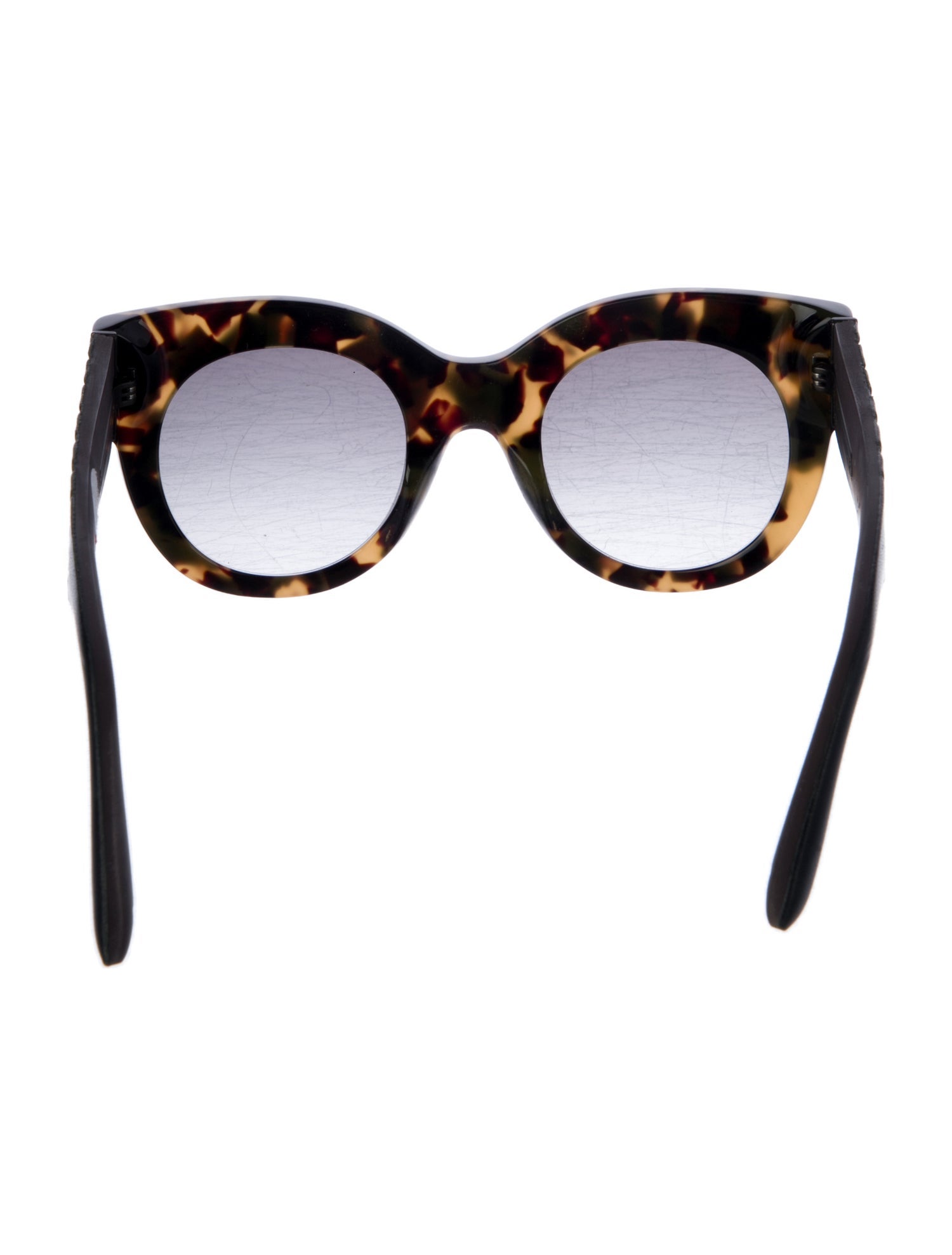 Bottega Veneta Intrecciato Weave Cat-Eye Sunglasses