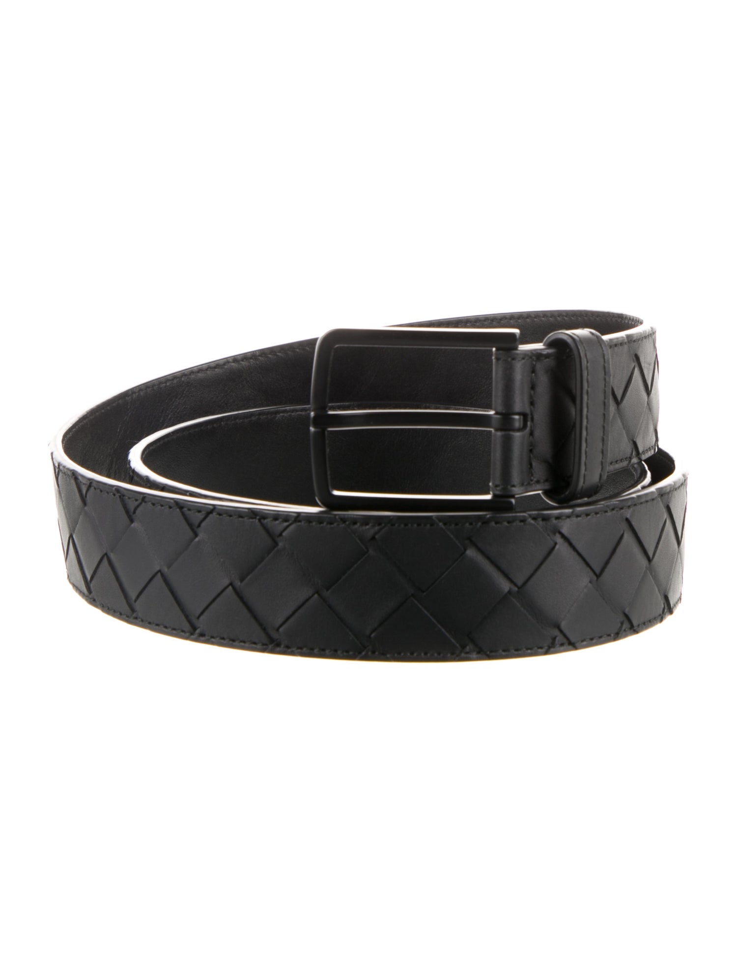Bottega Veneta Intrecciato Weave Leather Belt