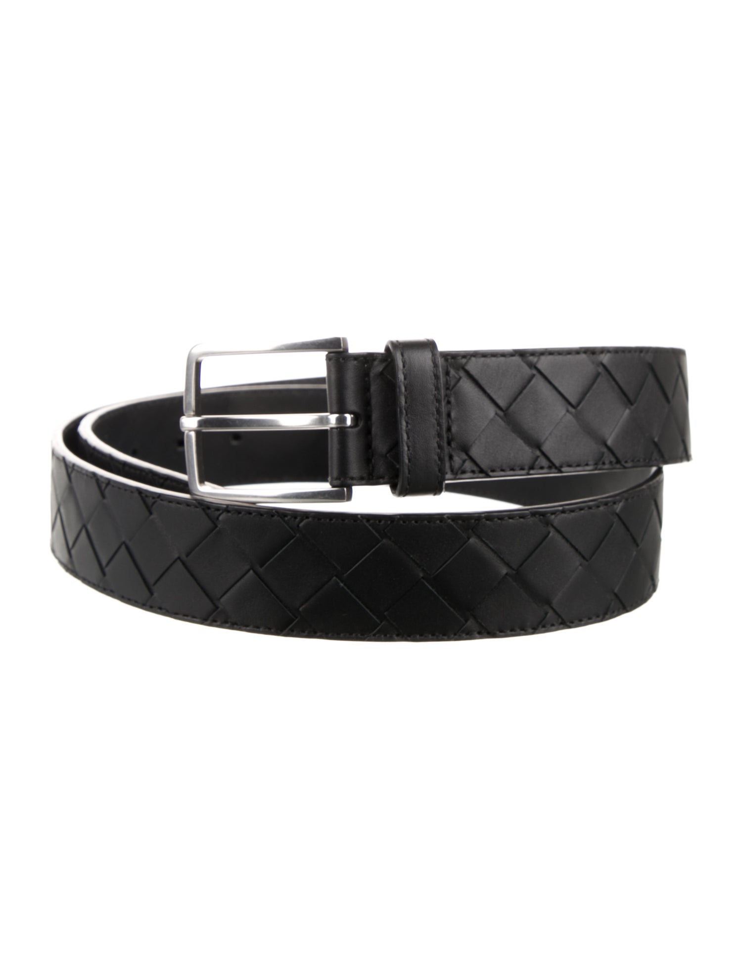 Bottega Veneta Intrecciato Weave Leather Belt