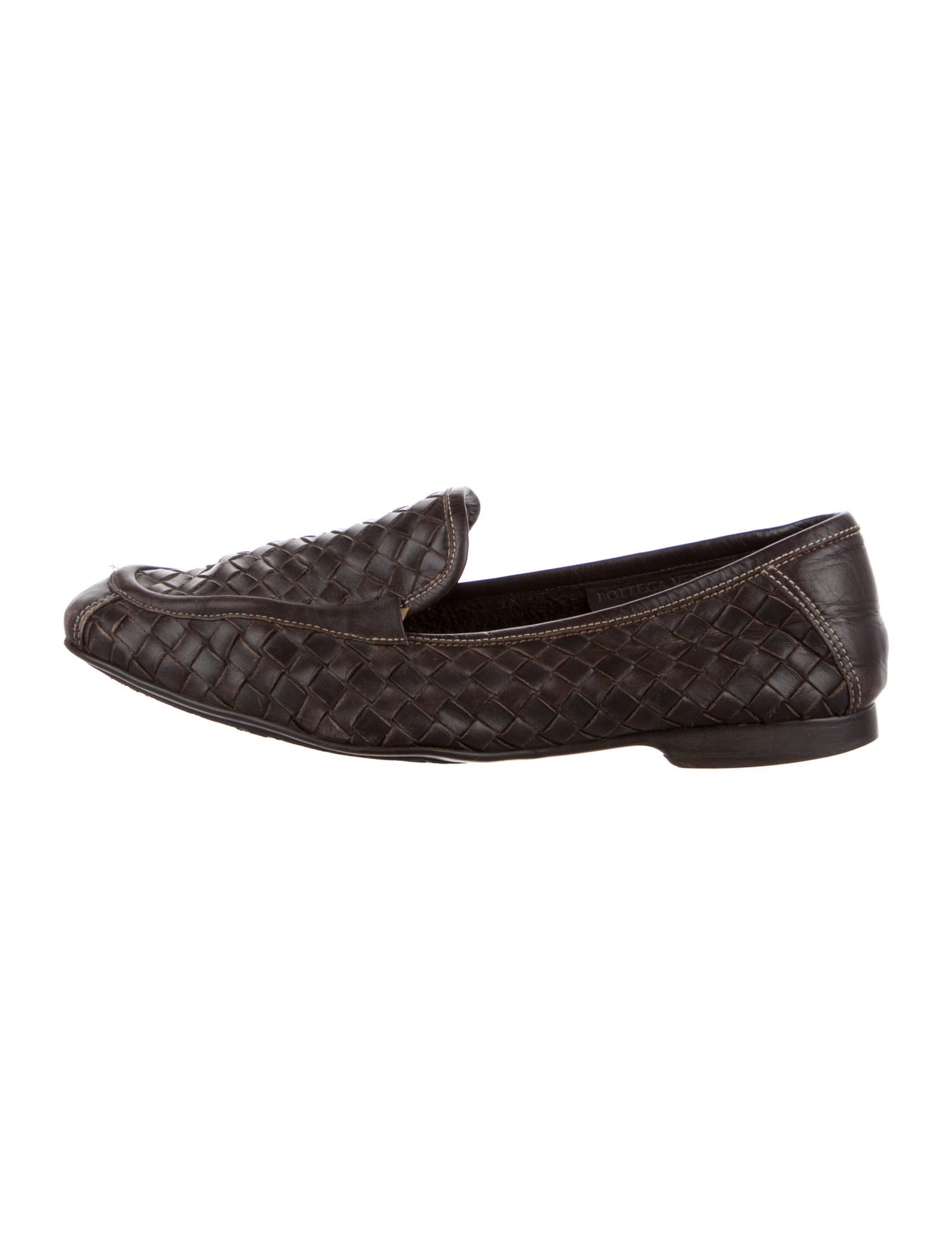 Bottega Veneta Intrecciato Weave Leather Loafers
