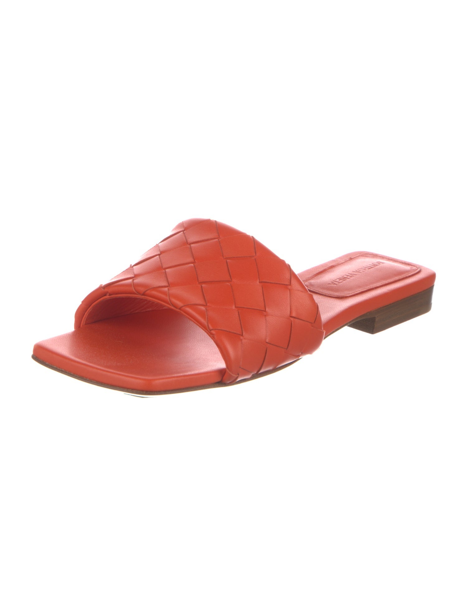 Bottega Veneta Intrecciato Weave Leather Slides