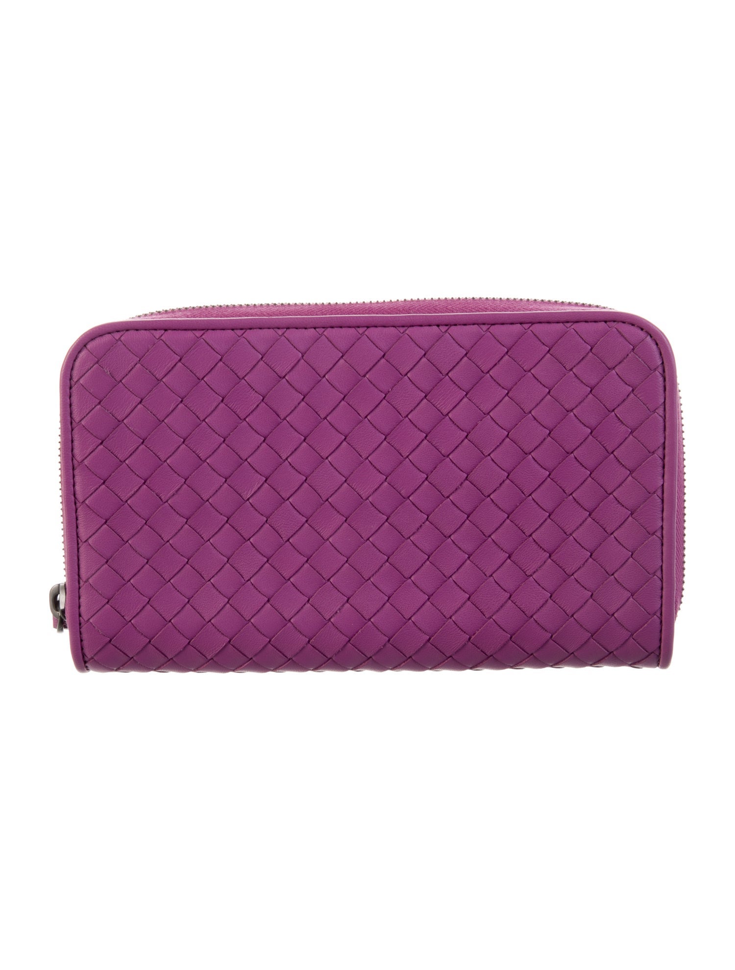 Bottega Veneta Intrecciato Weave Leather Continental Wallet